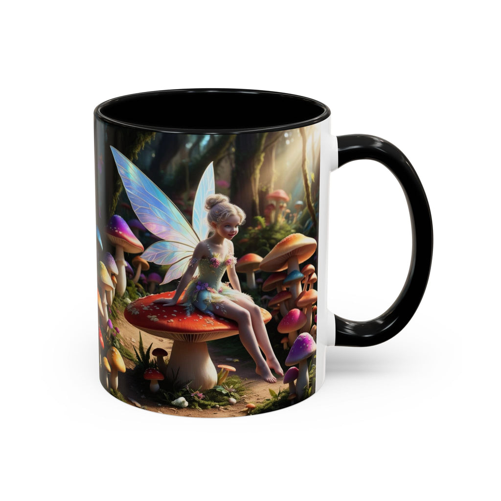 Fairy Garden Mug: Ceramic Toadstool Coffee Cup, Enchanted Forest Fantasy Gift