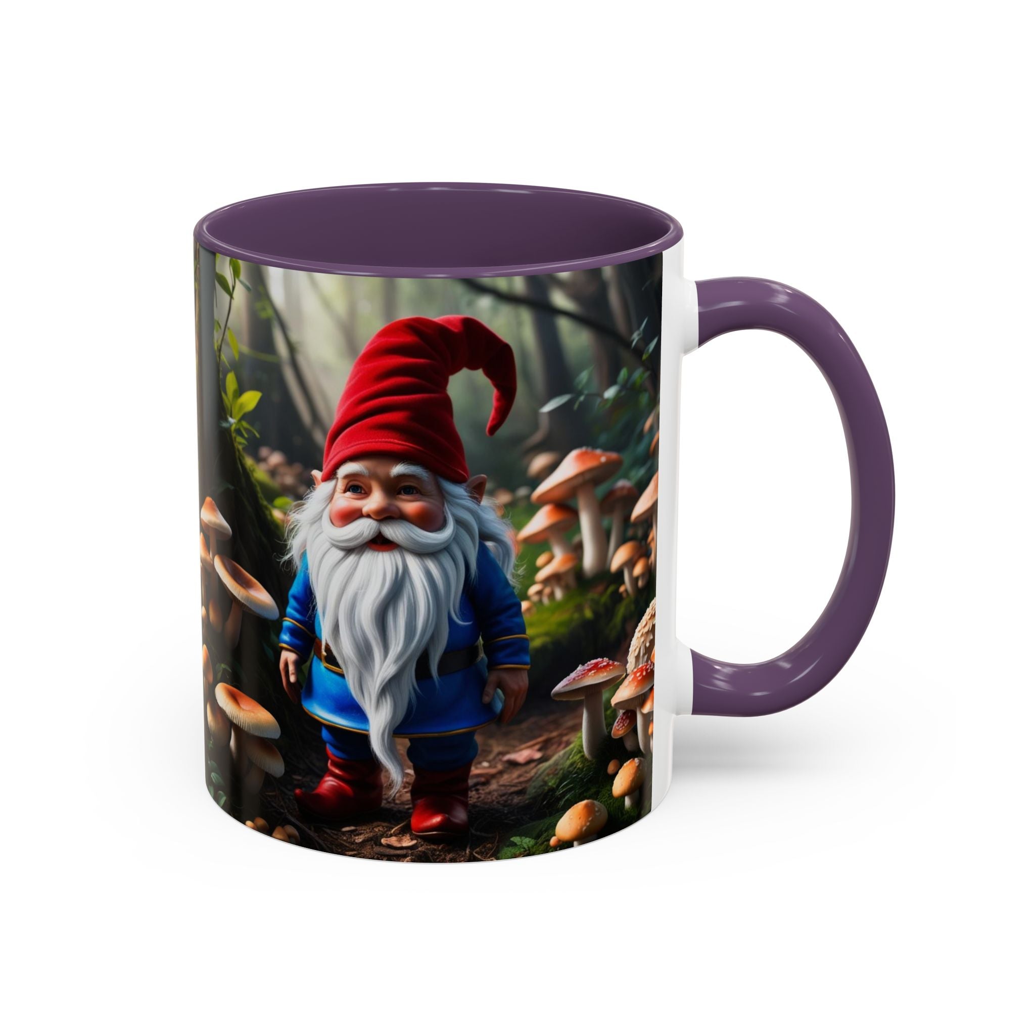 Gnome Coffee Mug: Nordic Folklore Gift, Scandinavian Nisse, Enchanted Mushroom Garden