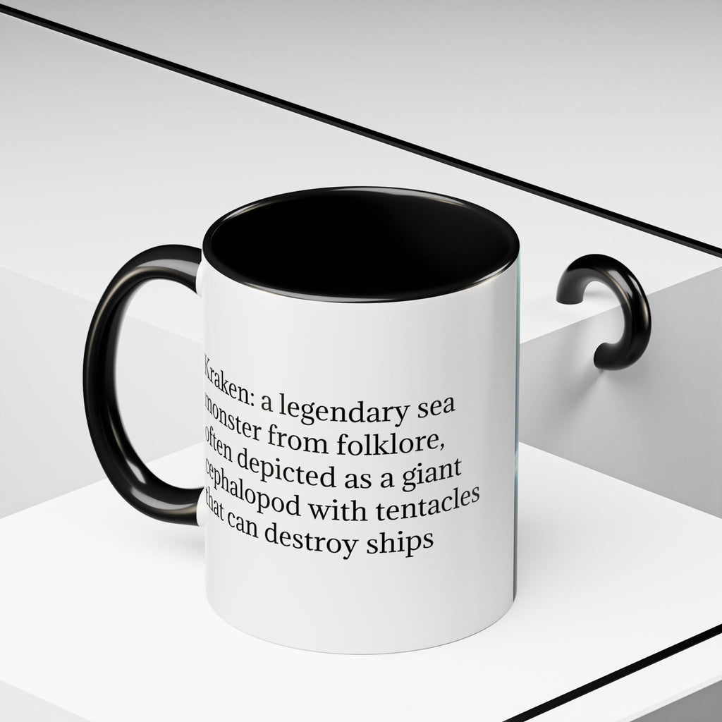 Kraken Coffee Mug: Giant Squid Coffee Cup, Legendary Monster, Nautical Gift