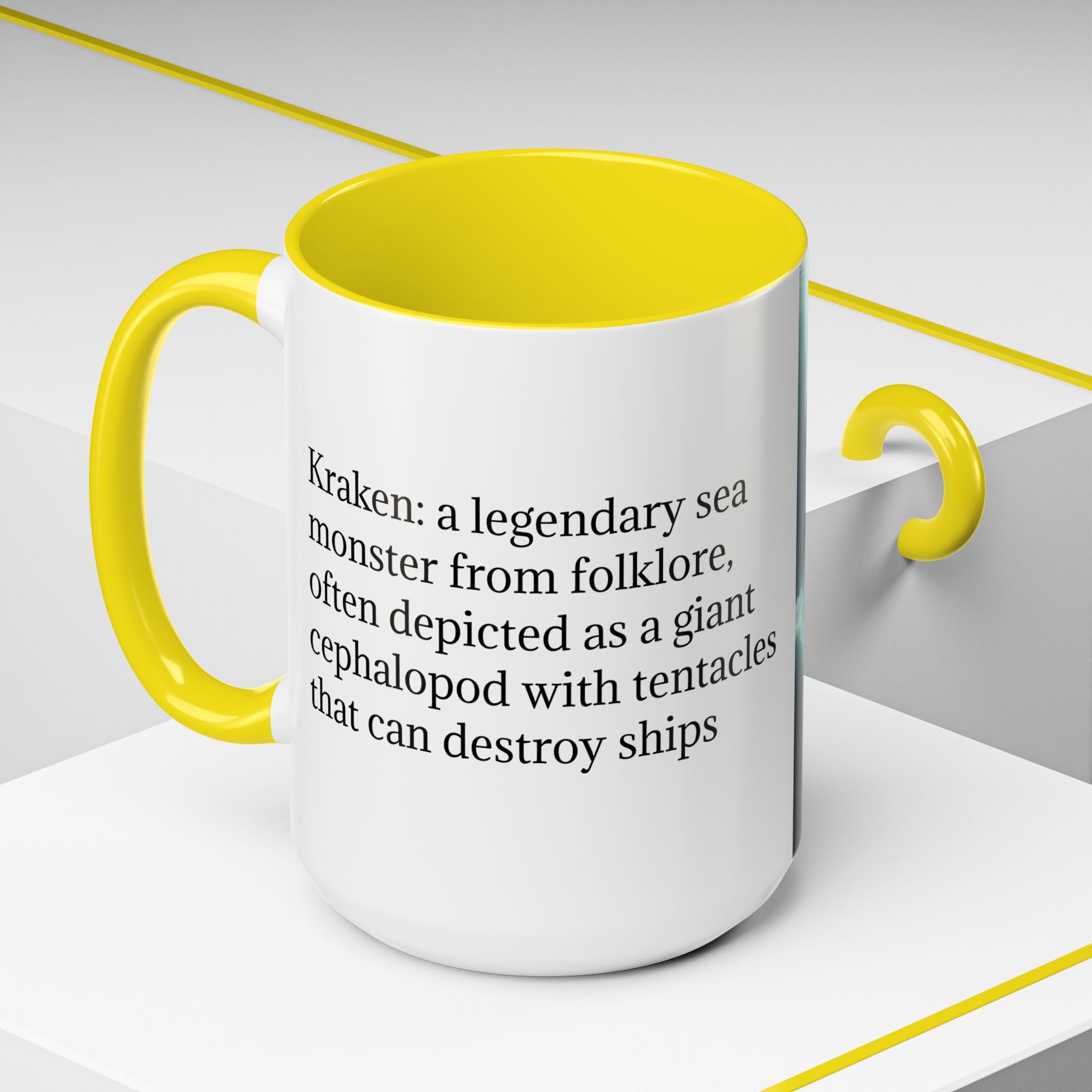 Kraken Coffee Mug: Giant Squid Coffee Cup, Legendary Monster, Nautical Gift