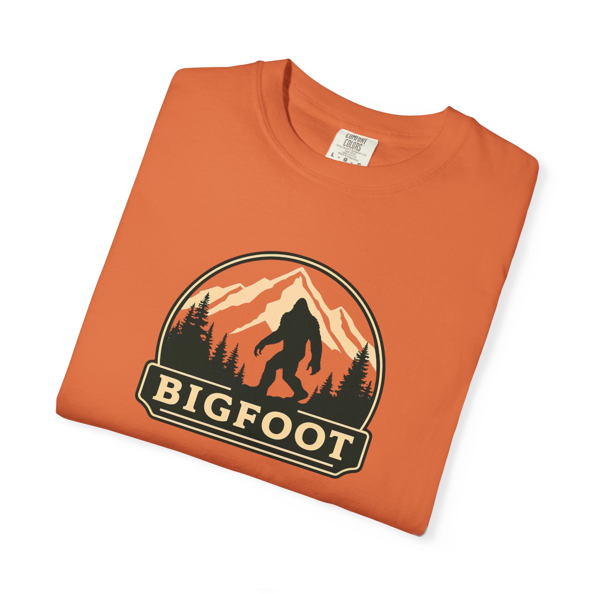 Sasquatch Camping TShirt | Bigfoot Graphic Tee, Comfort Colors®, Retro Hiking Shirt