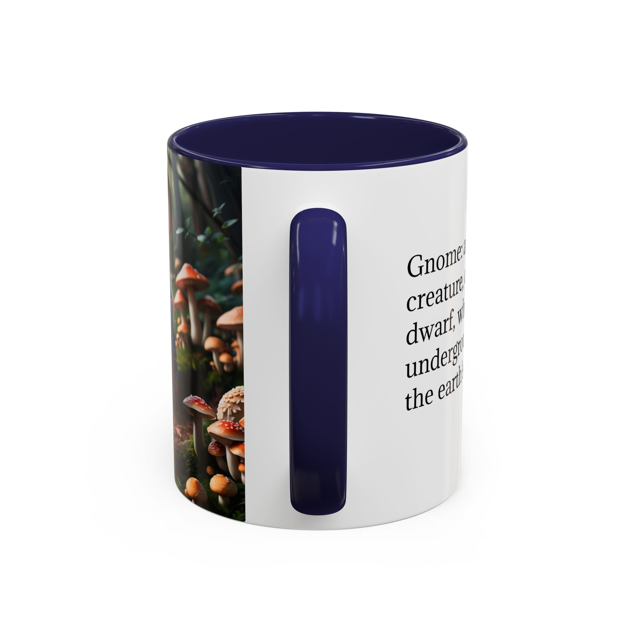 Gnome Coffee Mug: Nordic Folklore Gift, Scandinavian Nisse, Enchanted Mushroom Garden