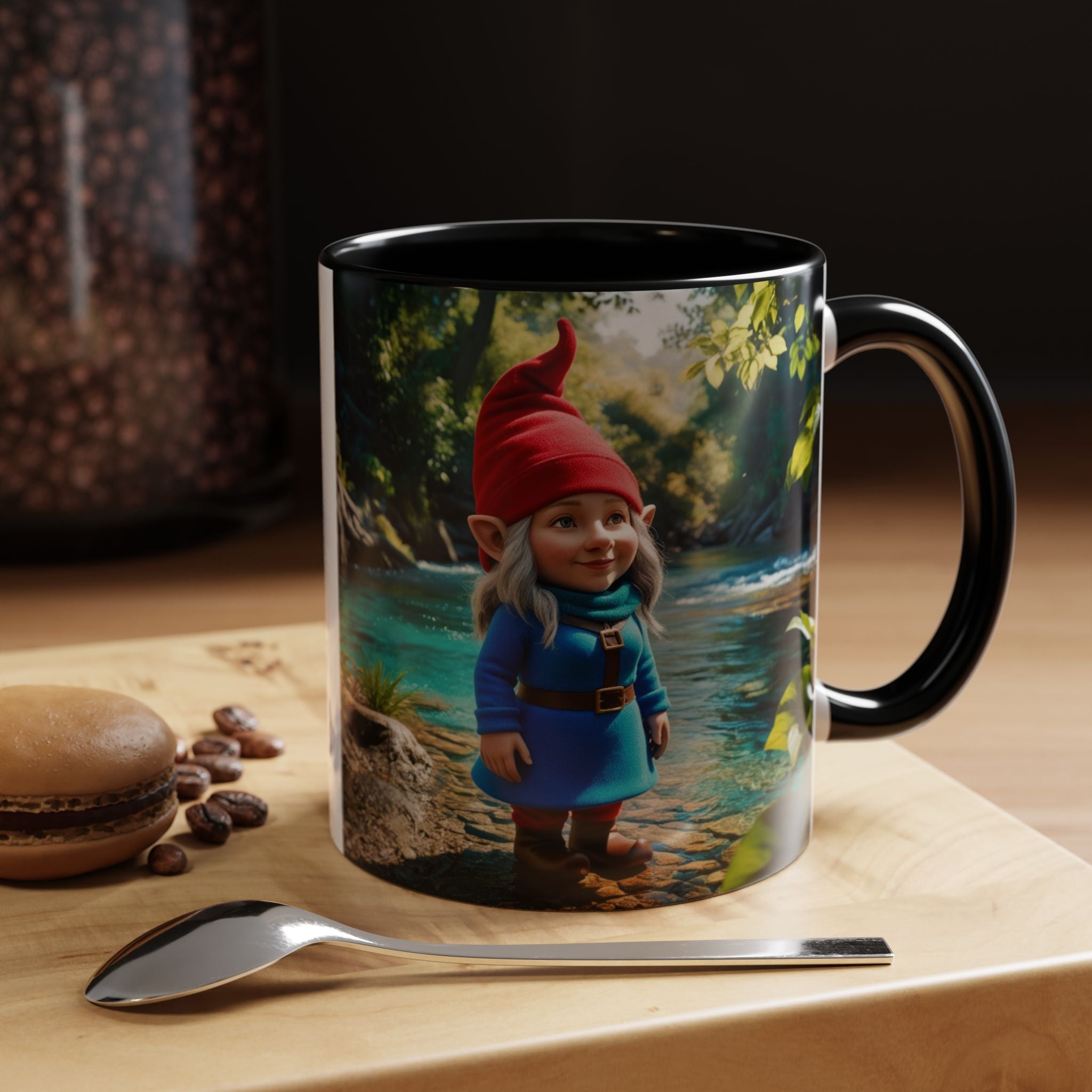 Gnome Mug: Scandinavian Nisse, Nordic Folklore Gift, Mythical Creature Coffee Cup