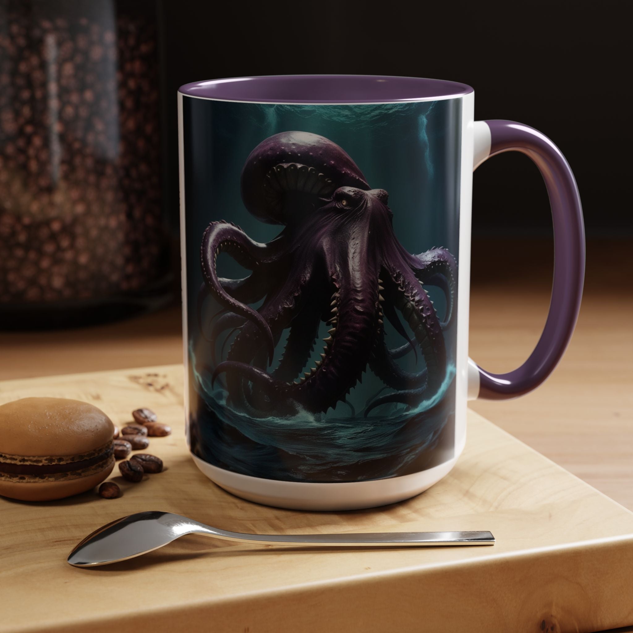 Kraken Coffee Cup: Giant Squid Coffee Mug, Mythical Creature, Octopus Gift