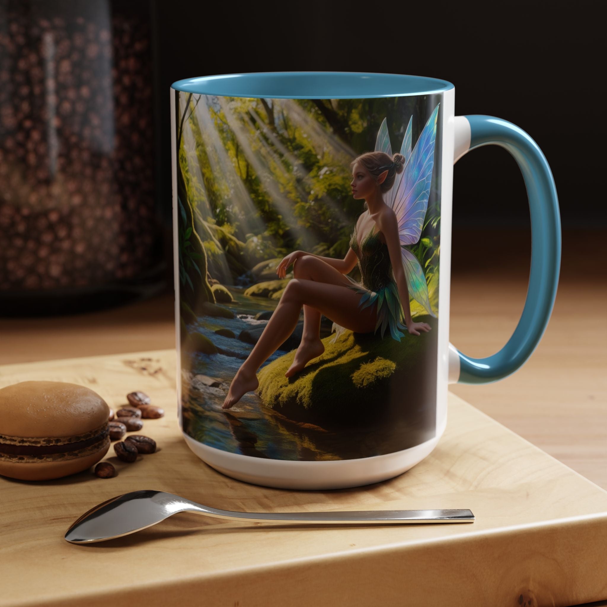 Fairy Garden Mug: Enchanted Forest Coffee Cup, Cottagecore Fantasy Gift