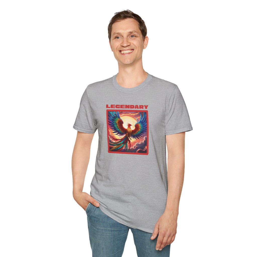 Phoenix Graphic Tee: Legendary Bird, Soft Cotton Shirt, Phoenix Rising Gift