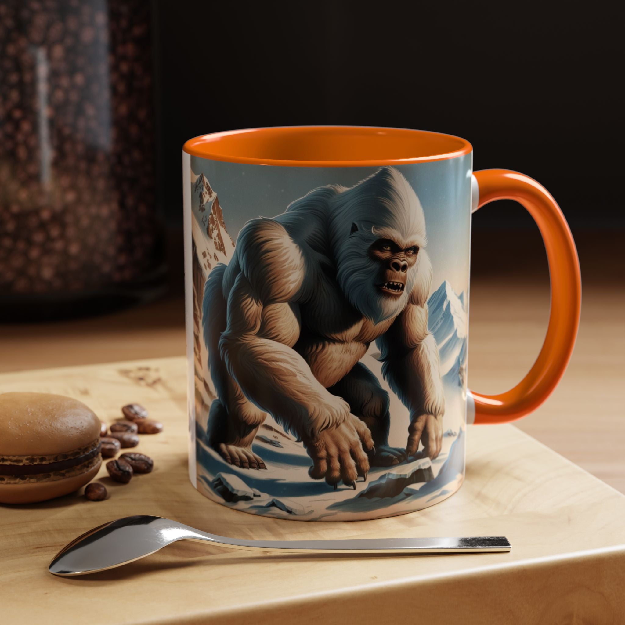 Abominable Snowman Coffee Mug: Himalayan Mountain Yeti, Mythical Creature, Sasquatch Gift
