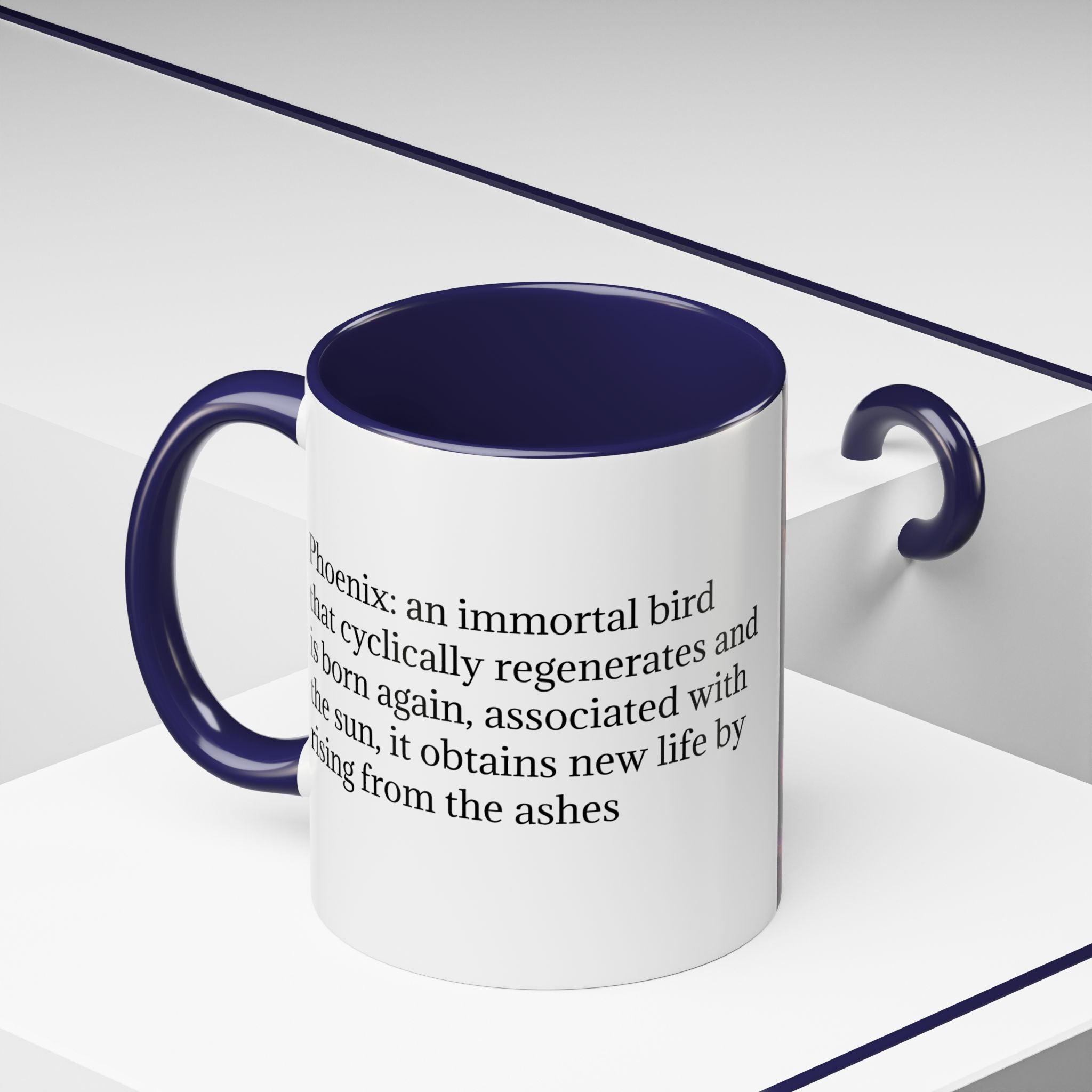 Phoenix Coffee Mug: Legendary Creature, Firebird Cryptid Coffee Cup, Renewal Rebirth