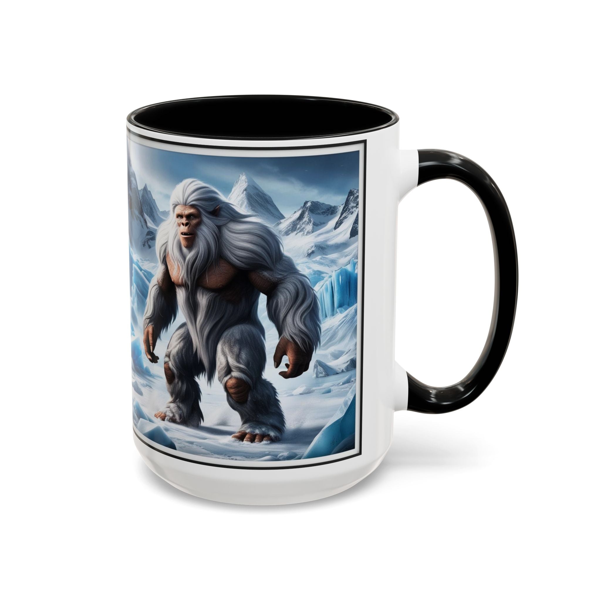 Yeti Coffee Mug: Abominable Snowman, Himalayan Mountain Cryptid, Bigfoot Camping Gift