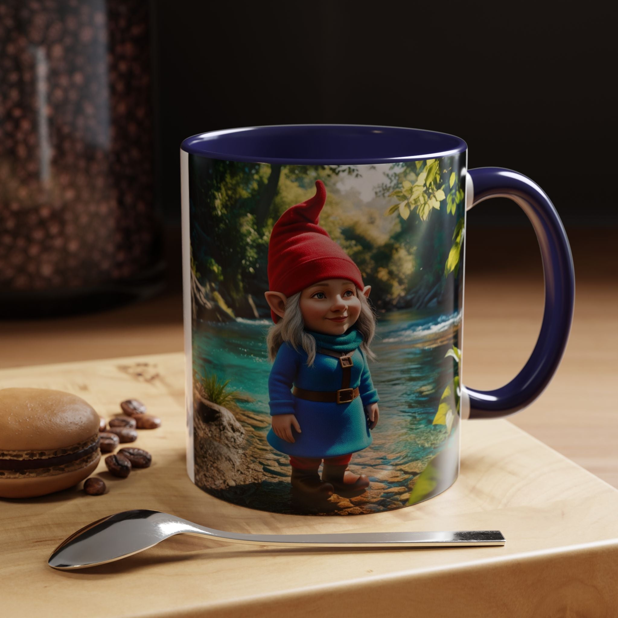 Gnome Mug: Scandinavian Nisse, Nordic Folklore Gift, Mythical Creature Coffee Cup