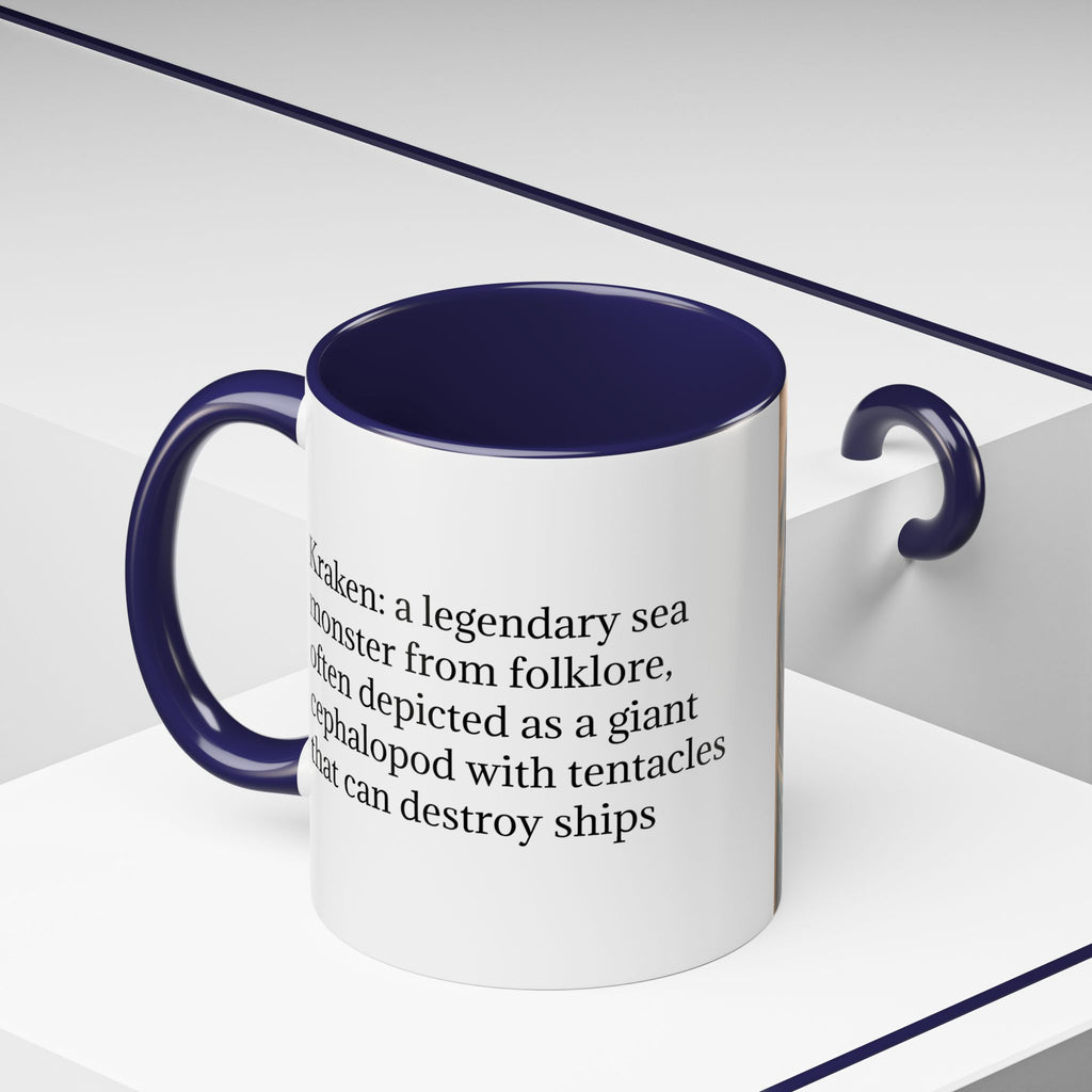 Kraken Coffee Mug: Giant Squid Coffee Cup, Sea Creature, Mugs for Men