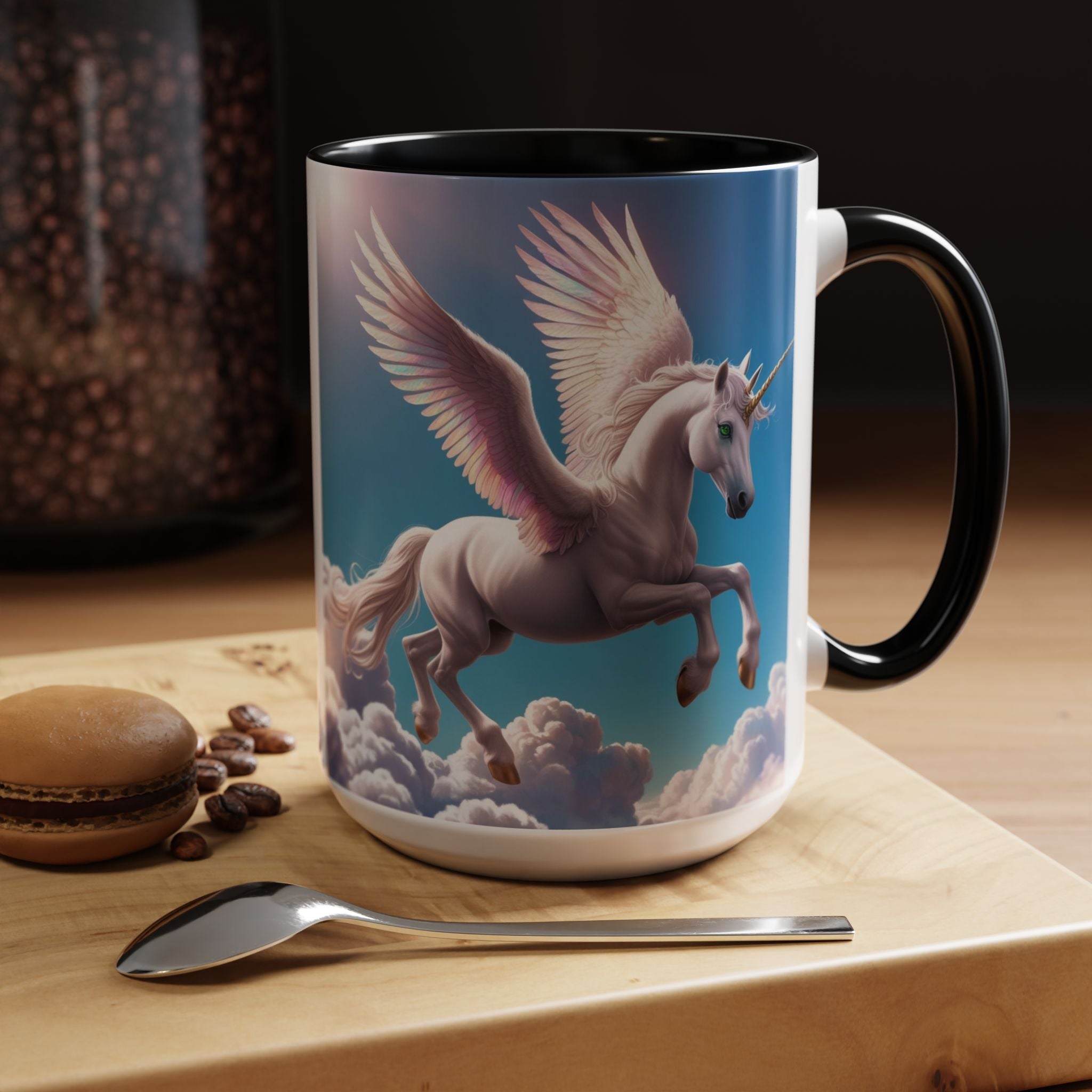 Unicorn Coffee Cup: Fantasy Alicorn Mug, Legendary Creature, Enchanted Gift (Purple)