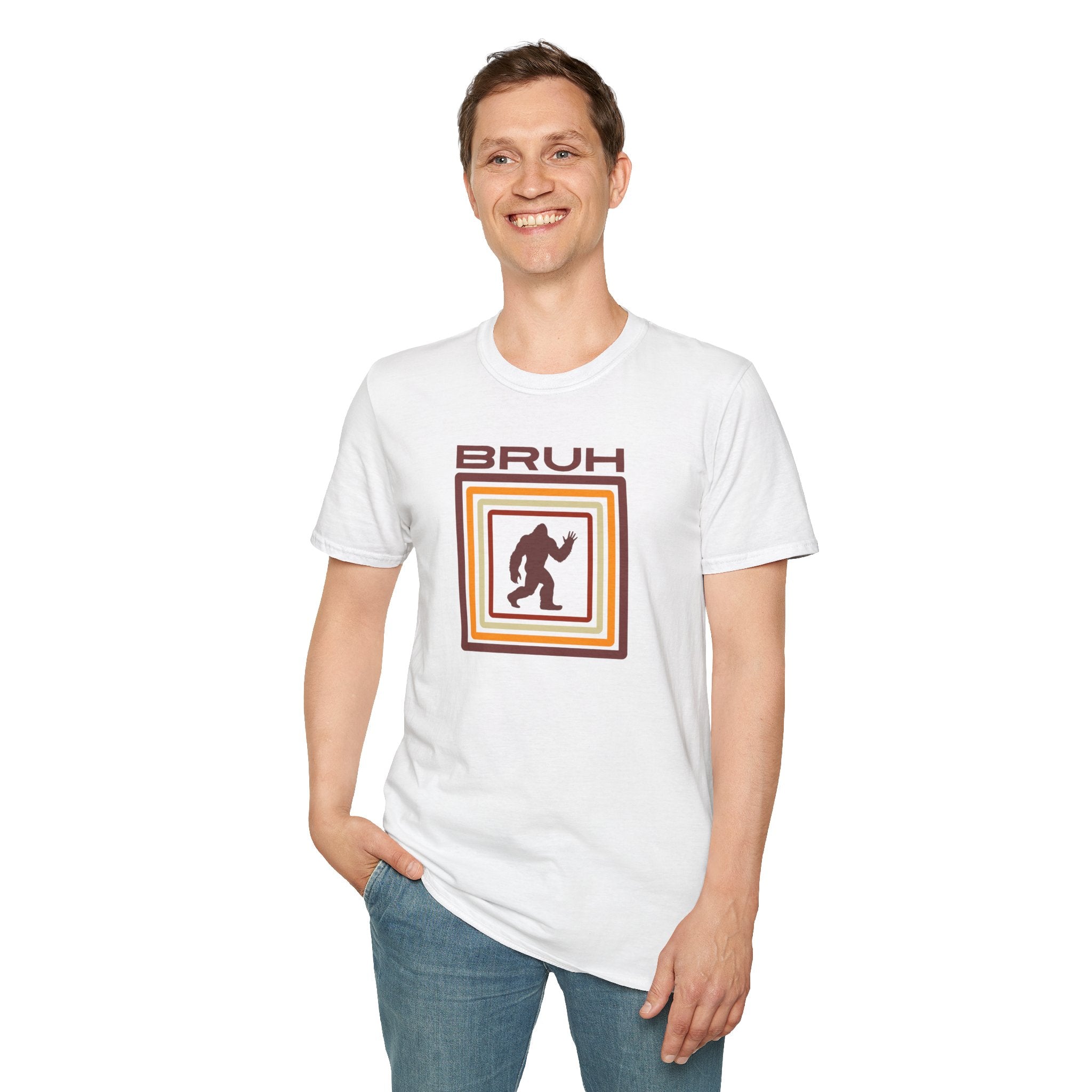 Bigfoot Shirt: Sasquatch Graphic Tee, Bruh, Soft Cotton T-shirt, Legendary Creature