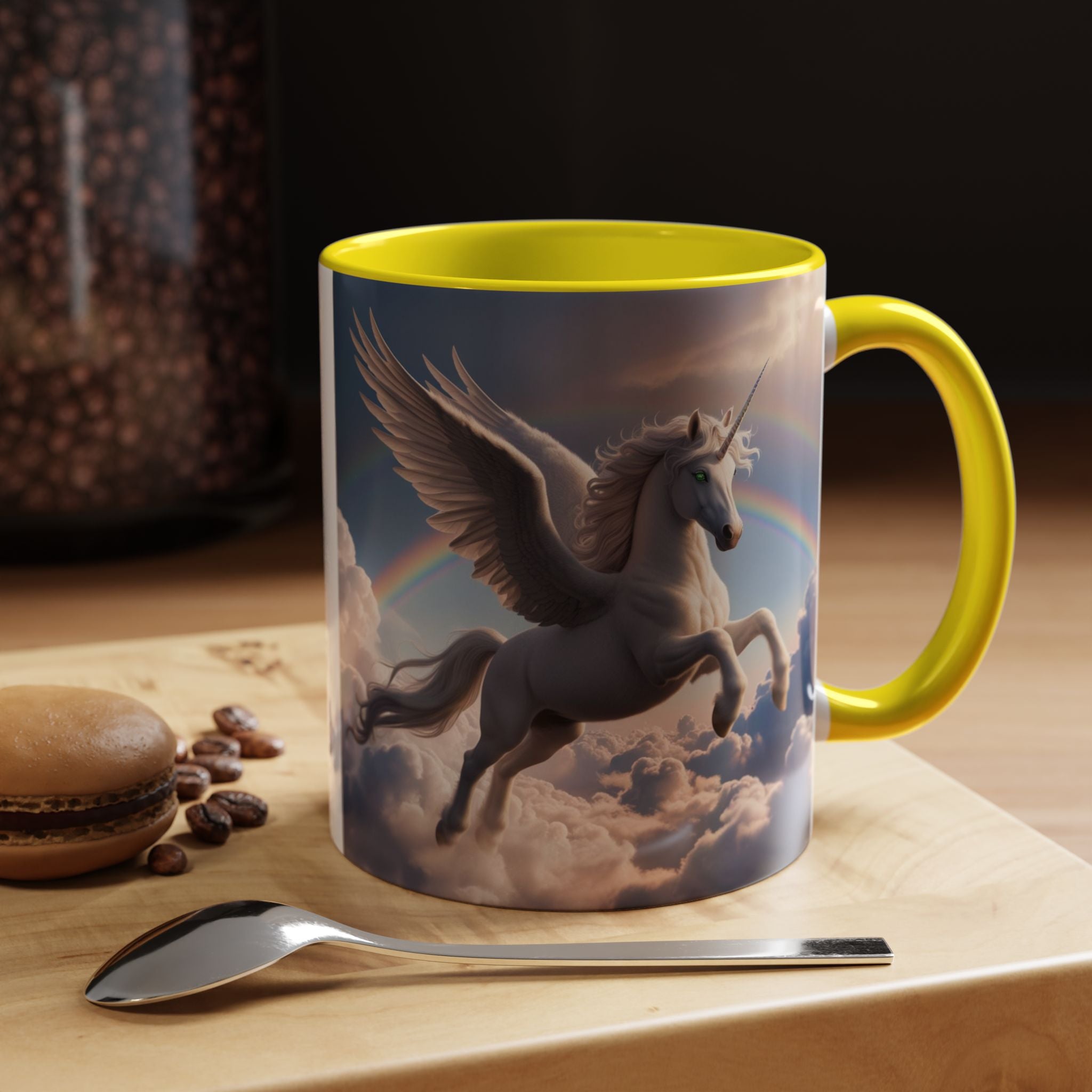 Unicorn Coffee Mug: Enchanted Alicorn, Mythical Creature, Fairytale Gift (Pink)