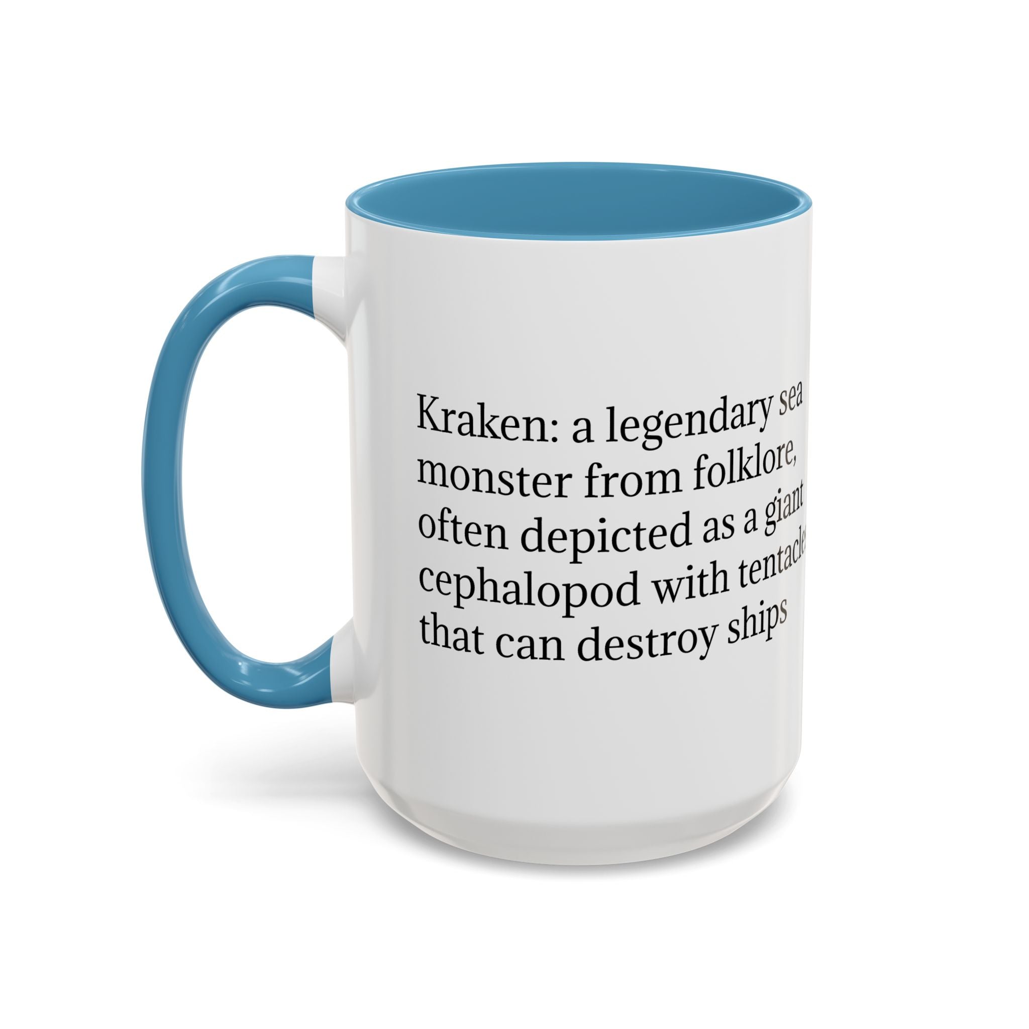 Kraken Coffee Mug: Giant Squid Coffee Cup, Legendary Monster, Nautical Gift
