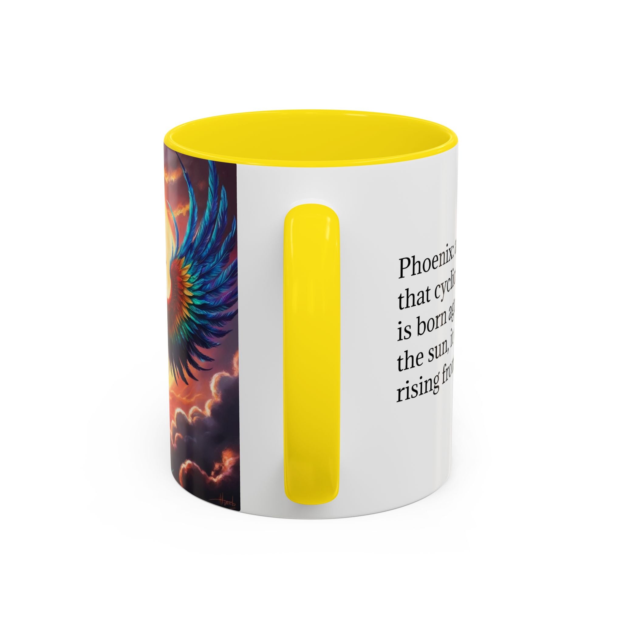Phoenix Bird Coffee Cup: Mythical Creature, Firebird Coffee Mug, Rise from the Ashes