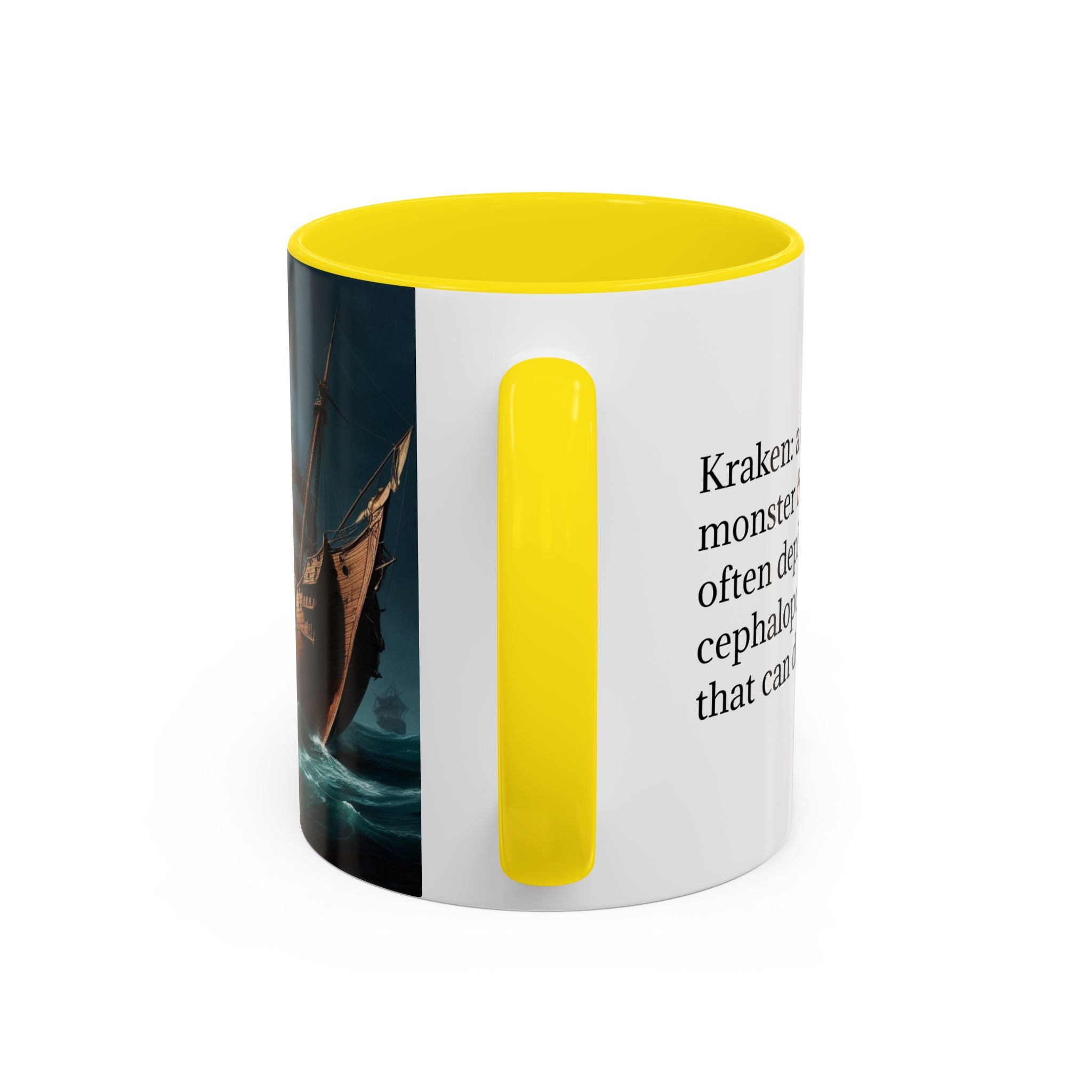 Kraken Coffee Mug: Giant Squid Coffee Cup, Legendary Monster, Nautical Gift
