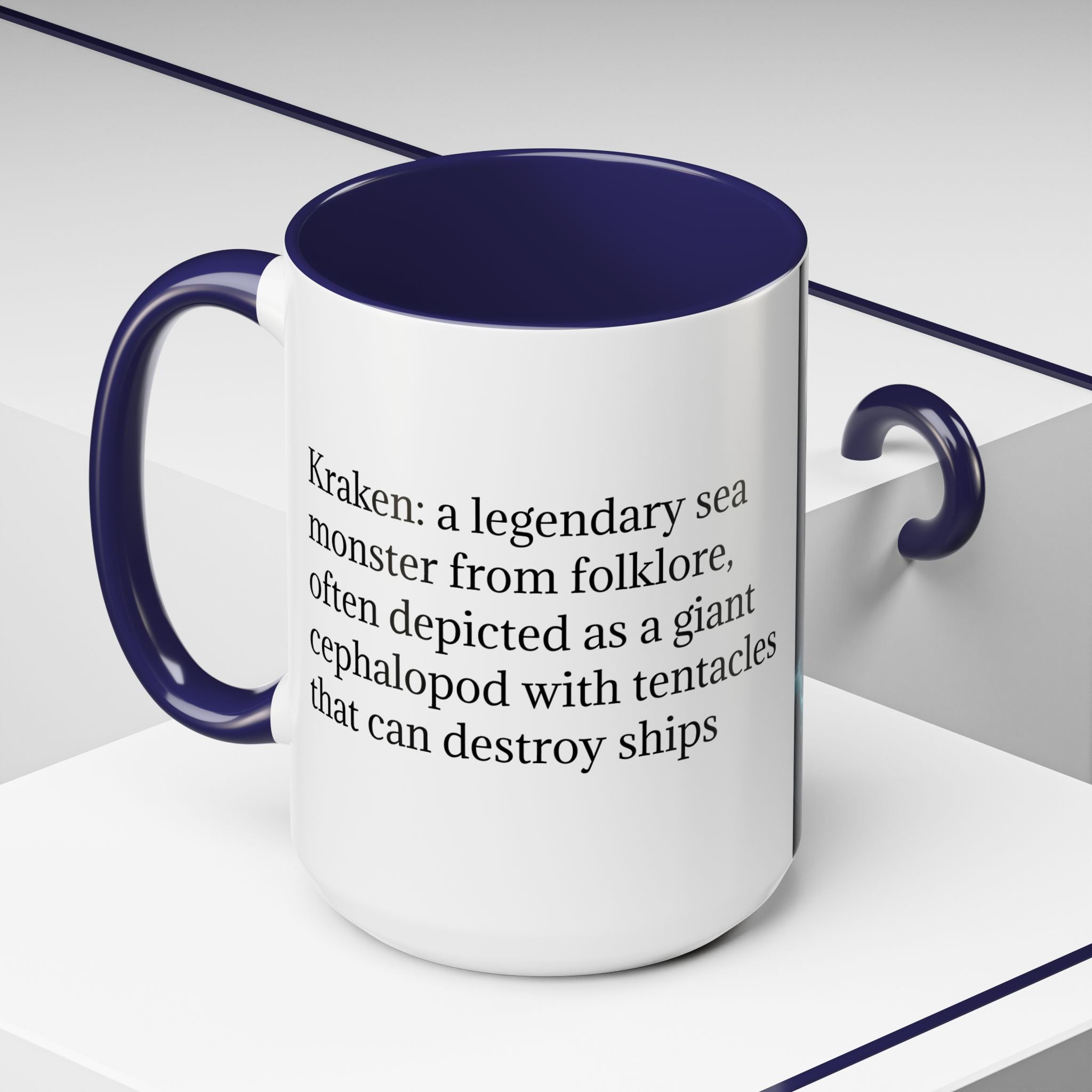 Kraken Coffee Cup: Giant Squid Coffee Mug, Mythical Creature, Octopus Gift