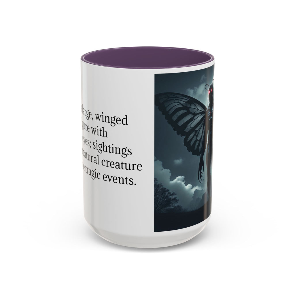 Mothman Coffee Mug: Supernatural Cryptid, Legendary Monster, Mugs for Men (Moon)