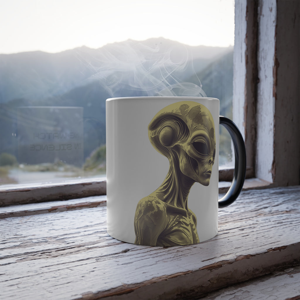 Color Changing Alien Coffee Mug: Conspiracy Theory, Extraterrestrial Watchers