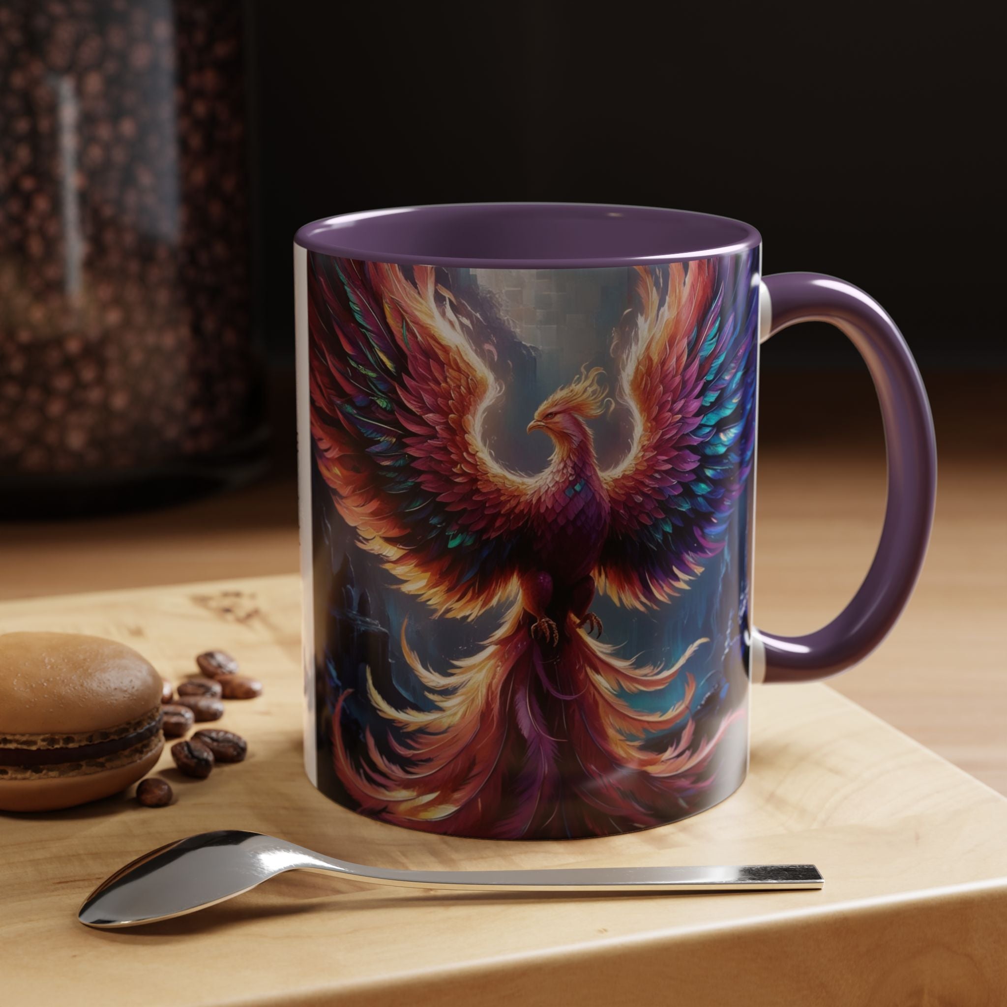 Phoenix Rising Coffee Mug: Firebird, Legendary Creature Coffee Cup, Gift for Women