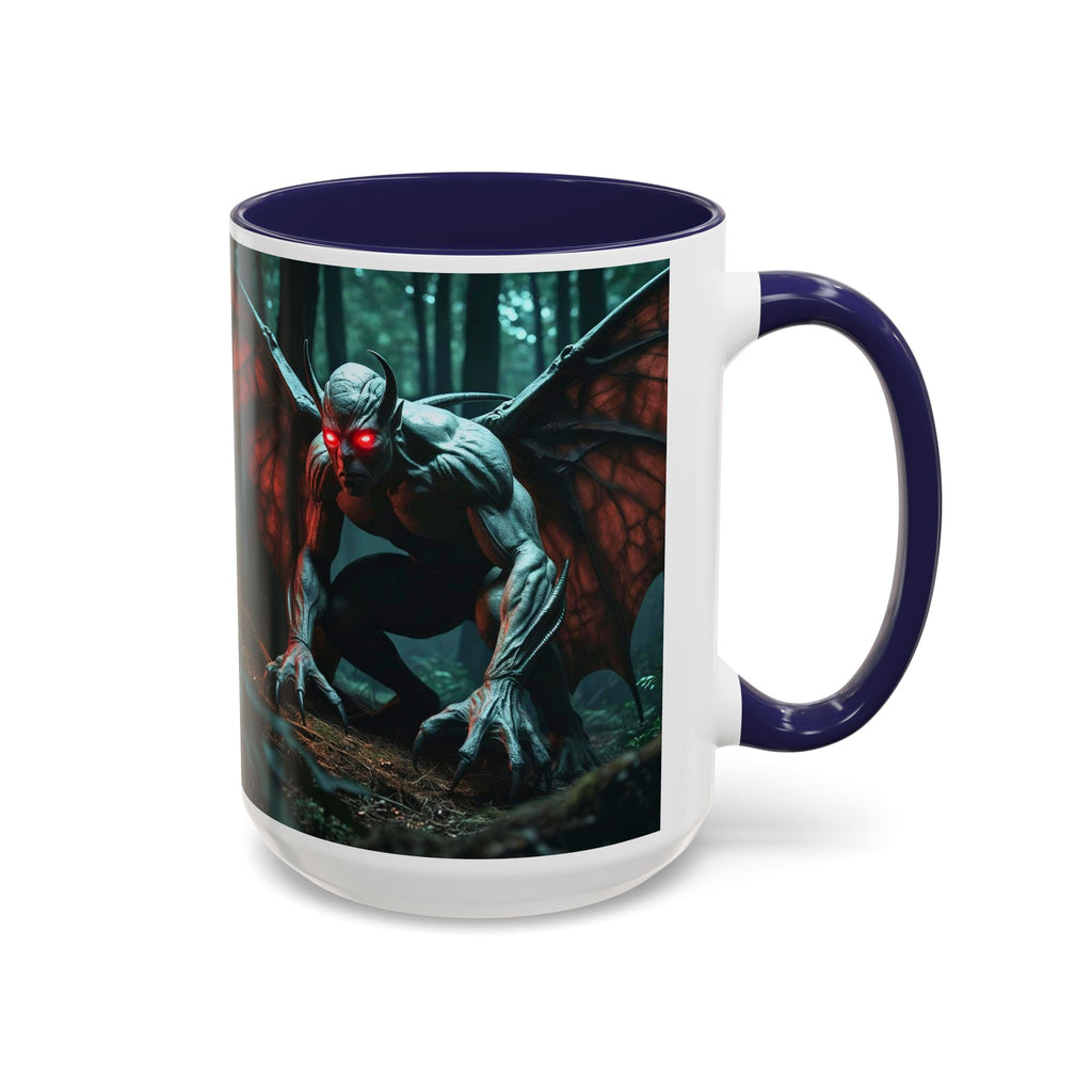 Mothman Mug: Supernatural Monster, Cryptid Mug, Mythical Creature, Urban Legend (Crouching)