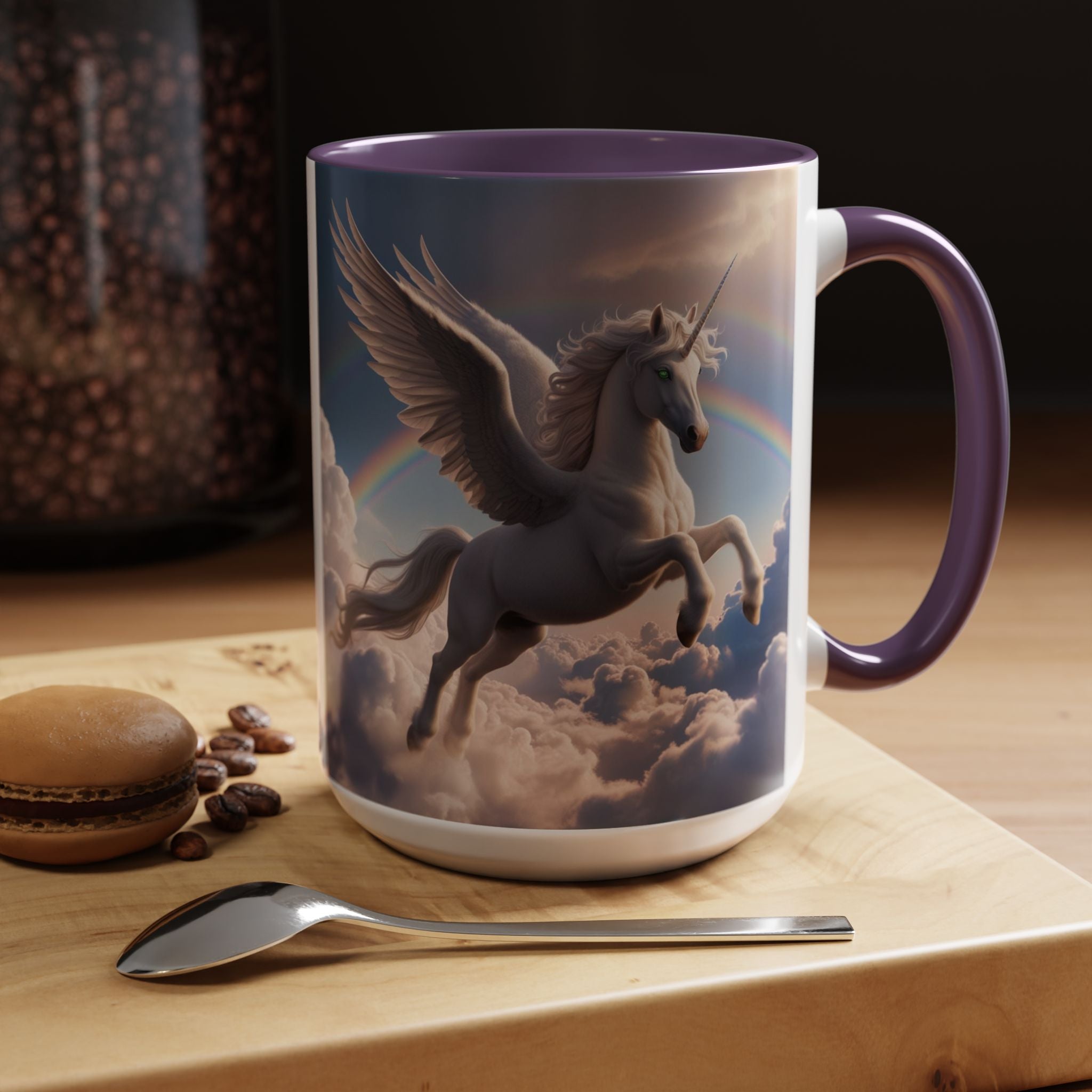 Unicorn Coffee Mug: Enchanted Alicorn, Mythical Creature, Fairytale Gift (Pink)