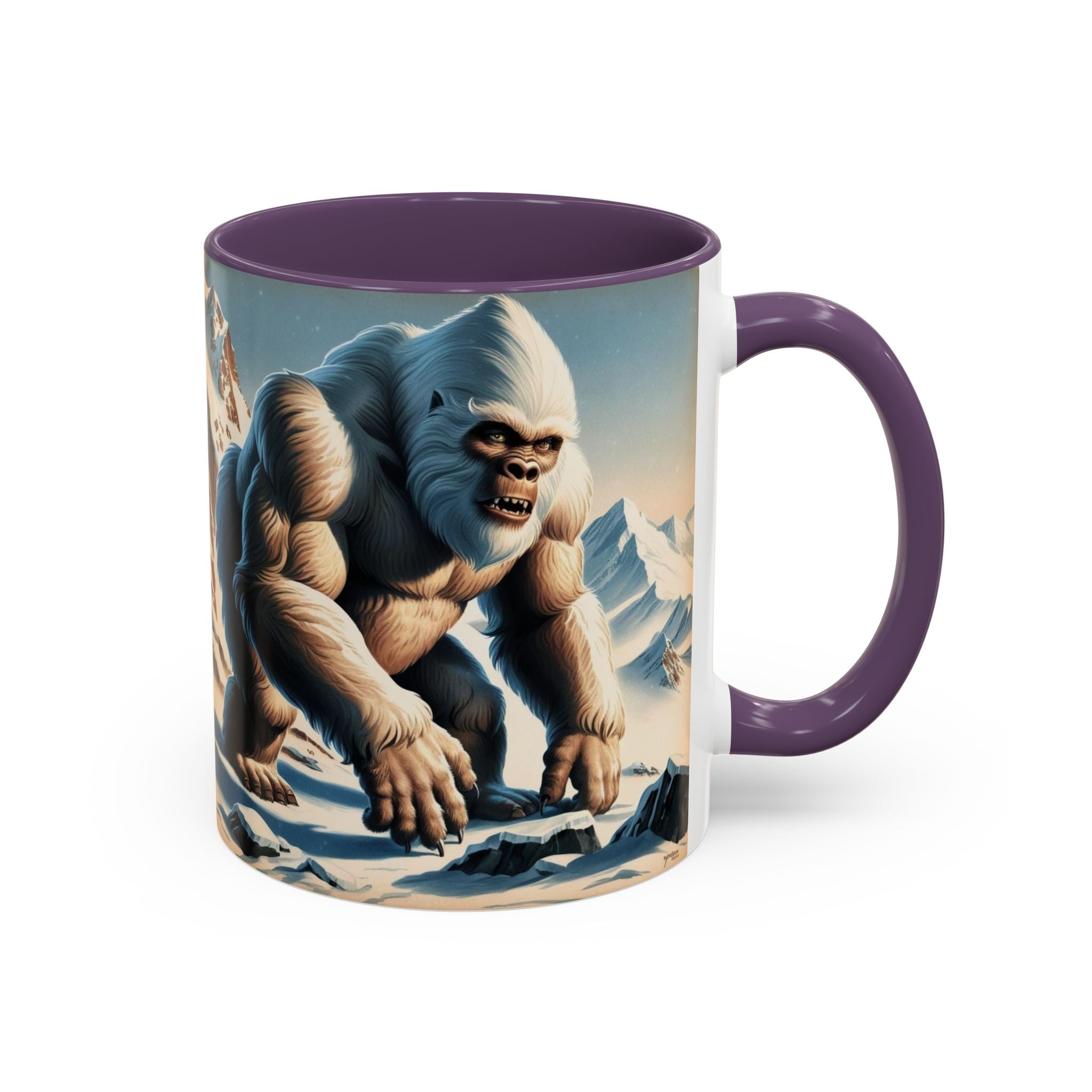 Abominable Snowman Coffee Mug: Himalayan Mountain Yeti, Mythical Creature, Sasquatch Gift