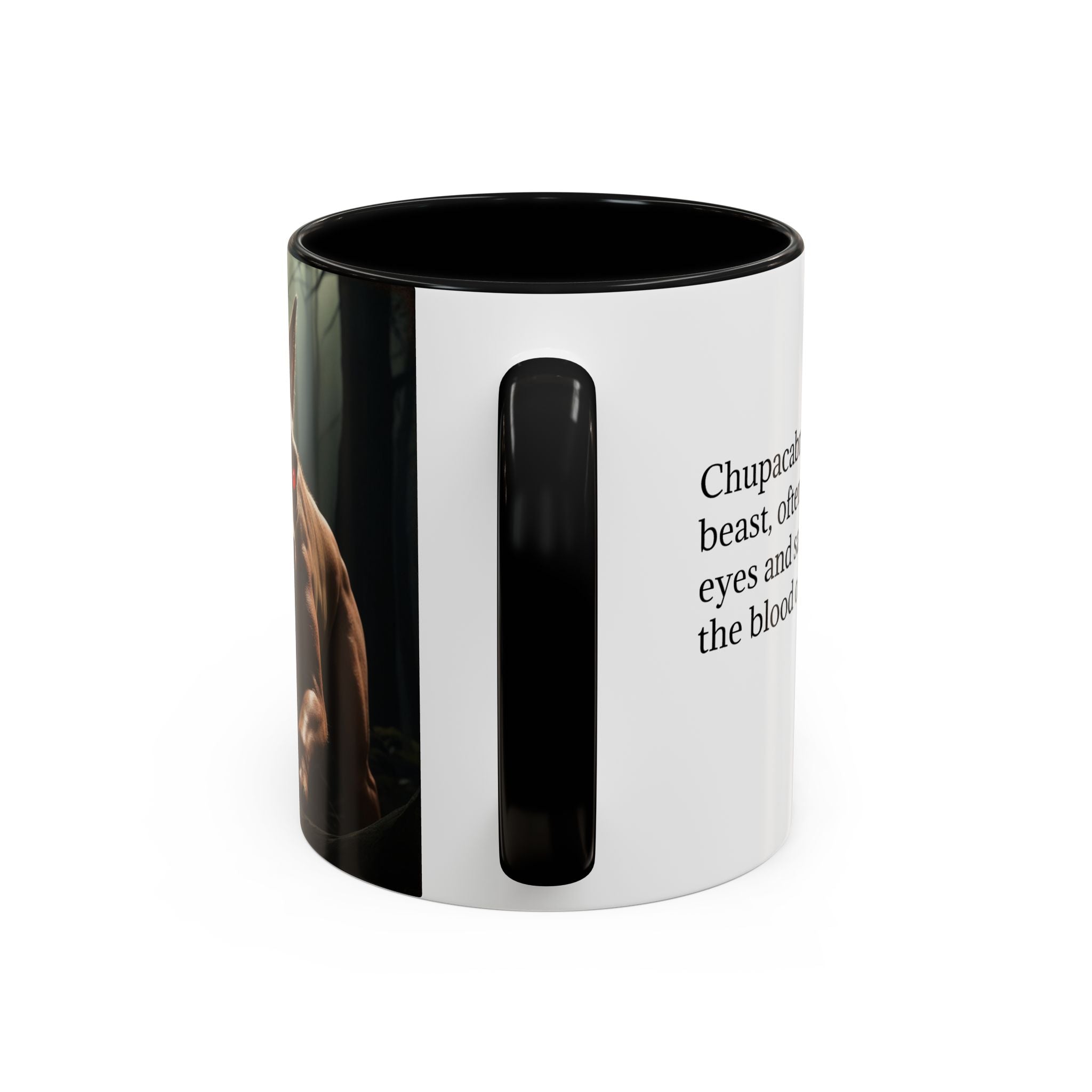 Chupacabra Coffee Cup Supernatural Beast, Mexican Folklore Gift, Mythical Canine Cryptid