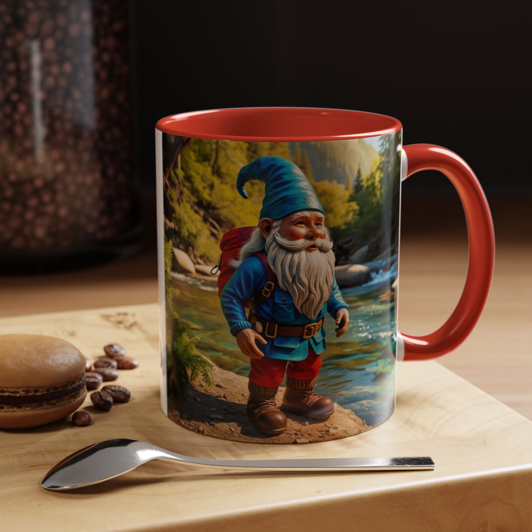 Gnome Mug: Nordic Folklore Gift, Scandinavian Nisse, Enchanted Creature Coffee Cup