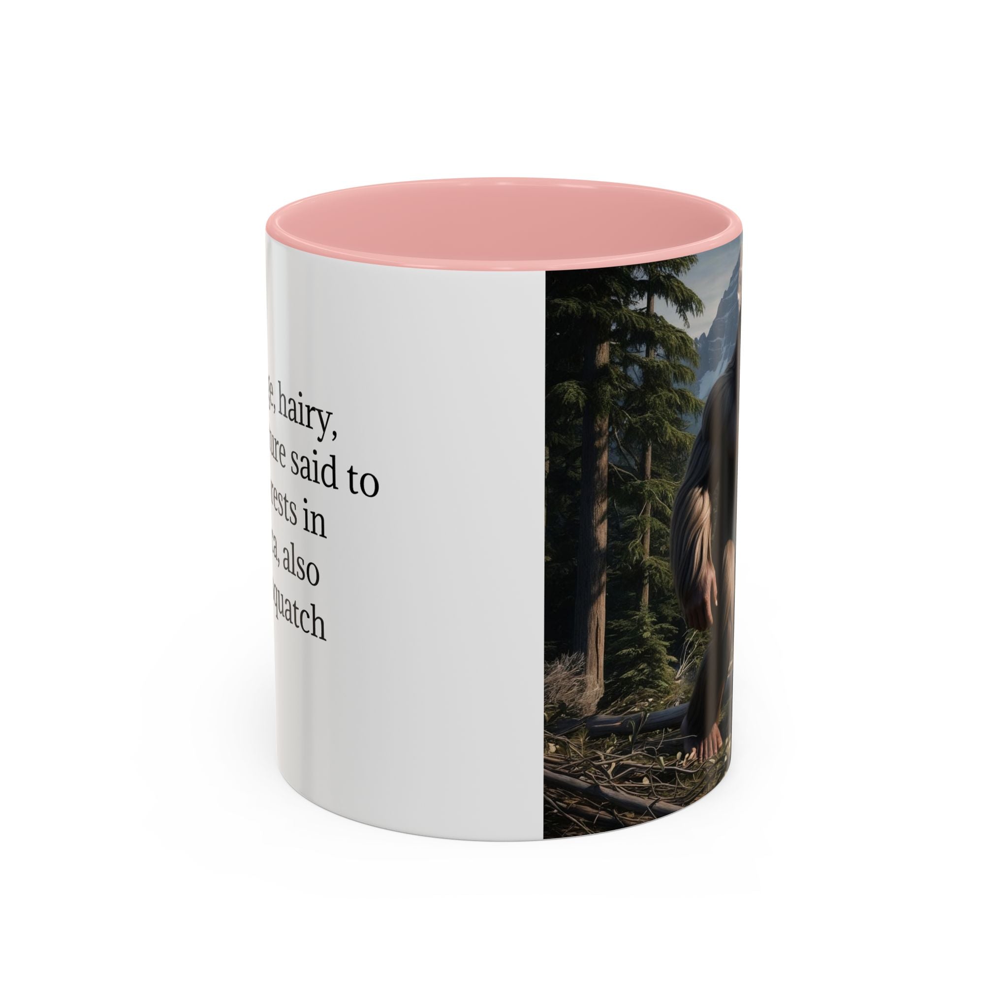 Bigfoot Mug: Sasquatch Coffee Cup, Mythical Creature, Camping Mugs for Men, Cryptozoology