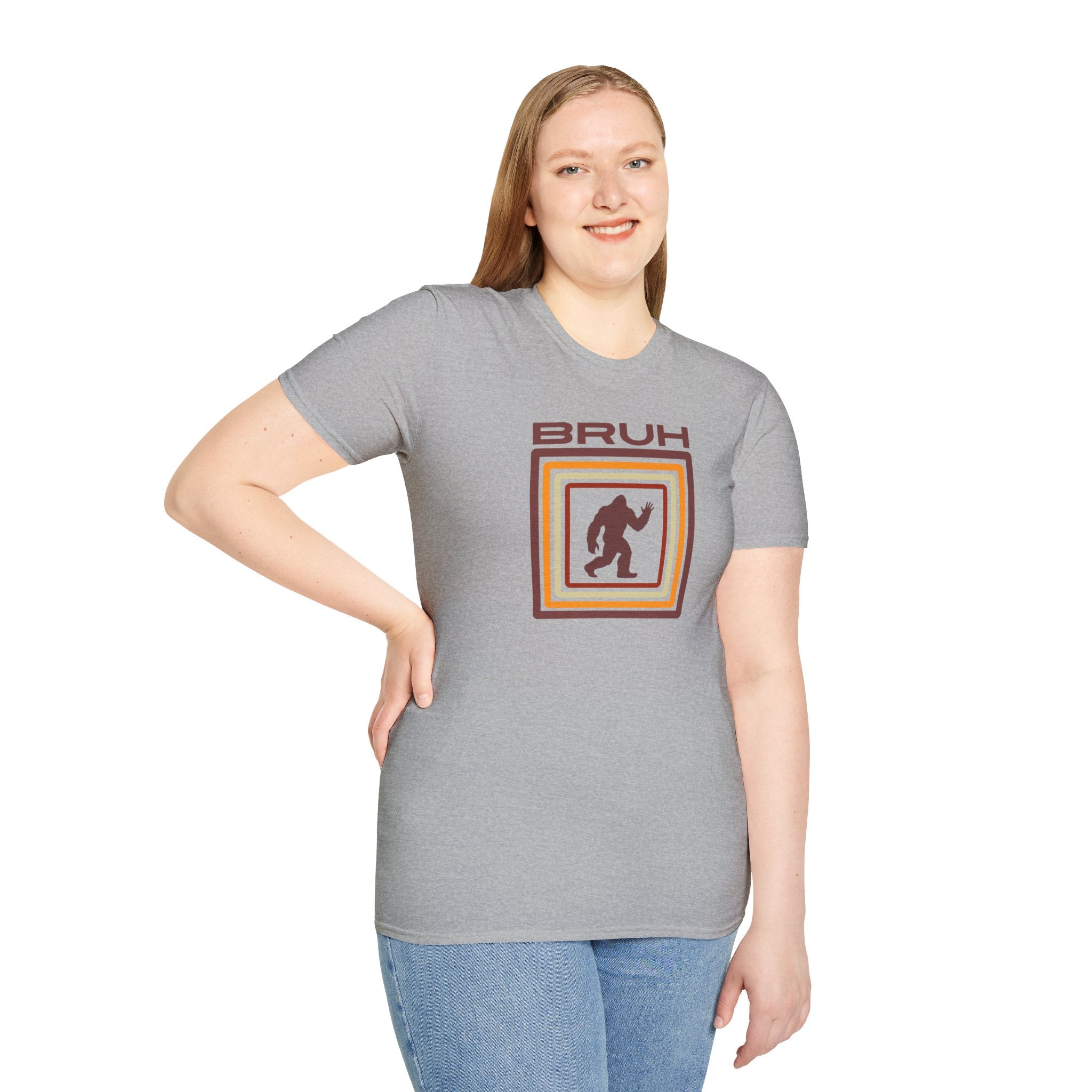Bigfoot Shirt: Sasquatch Graphic Tee, Bruh, Soft Cotton T-shirt, Legendary Creature