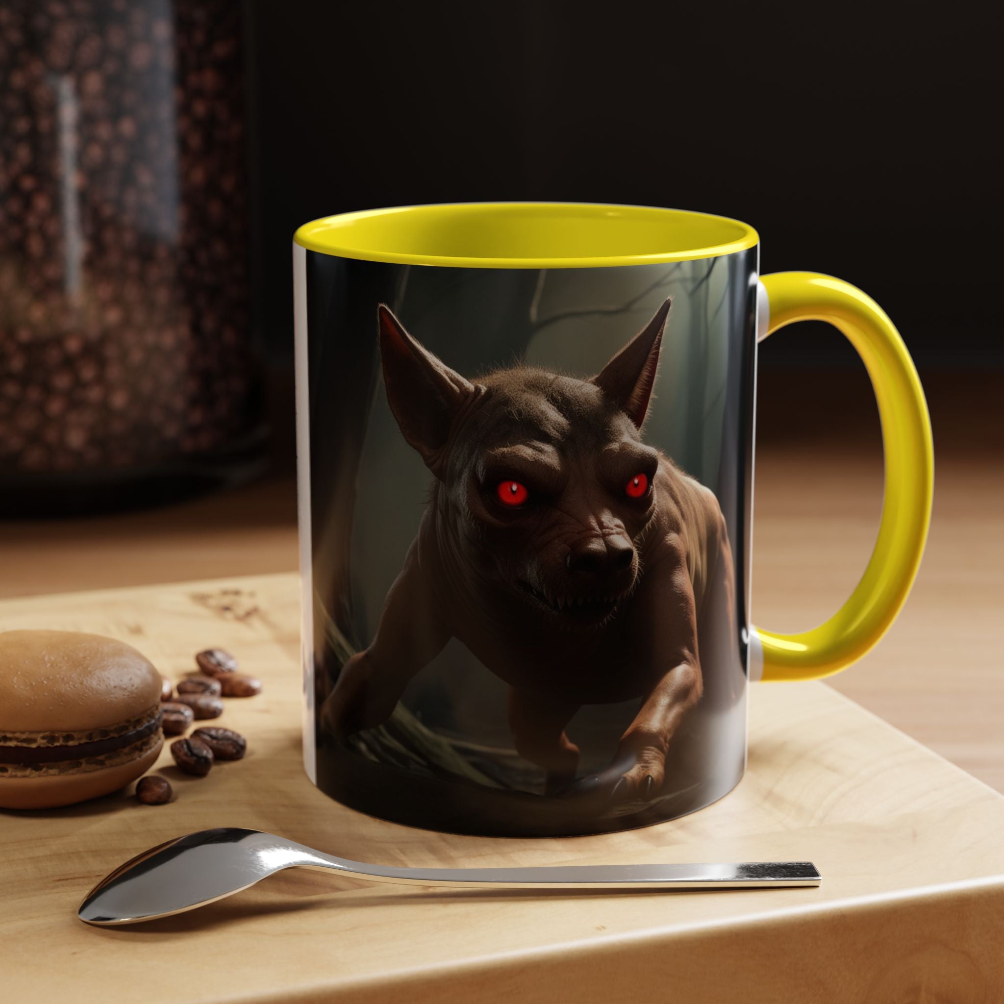 Chupacabra Coffee Cup Supernatural Beast, Mexican Folklore Gift, Mythical Canine Cryptid