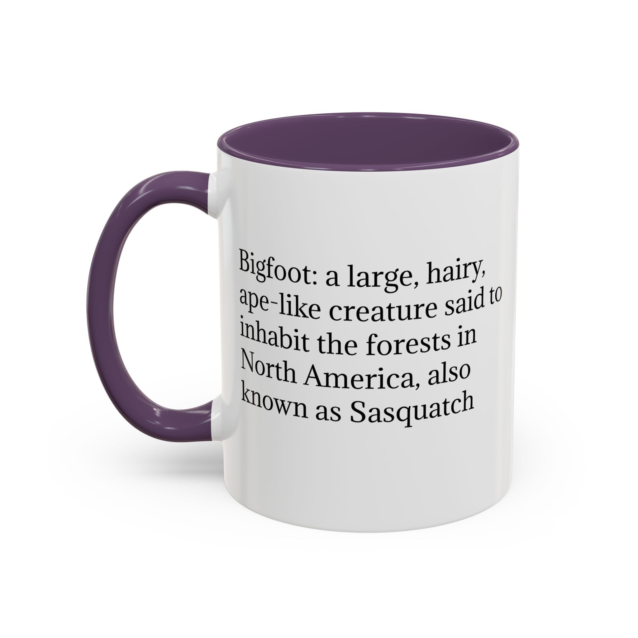 Bigfoot Coffee Mug: Sasquatch, Forest Cryptid, Mythical Creature, Camping Gift