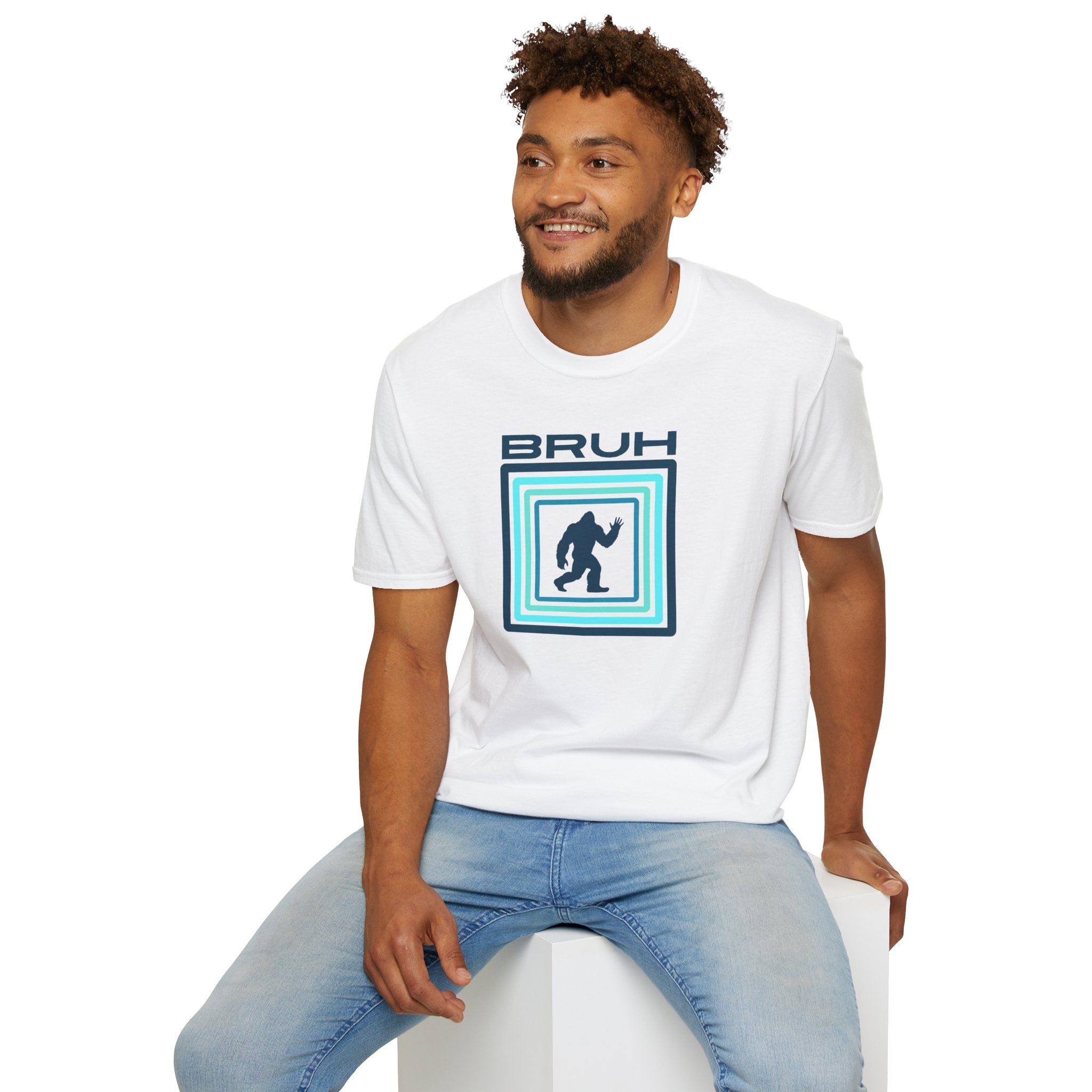 Bigfoot Graphic Tee: Sasquatch Shirt, Bruh, Soft Cotton T-shirt, Legendary Cryptid