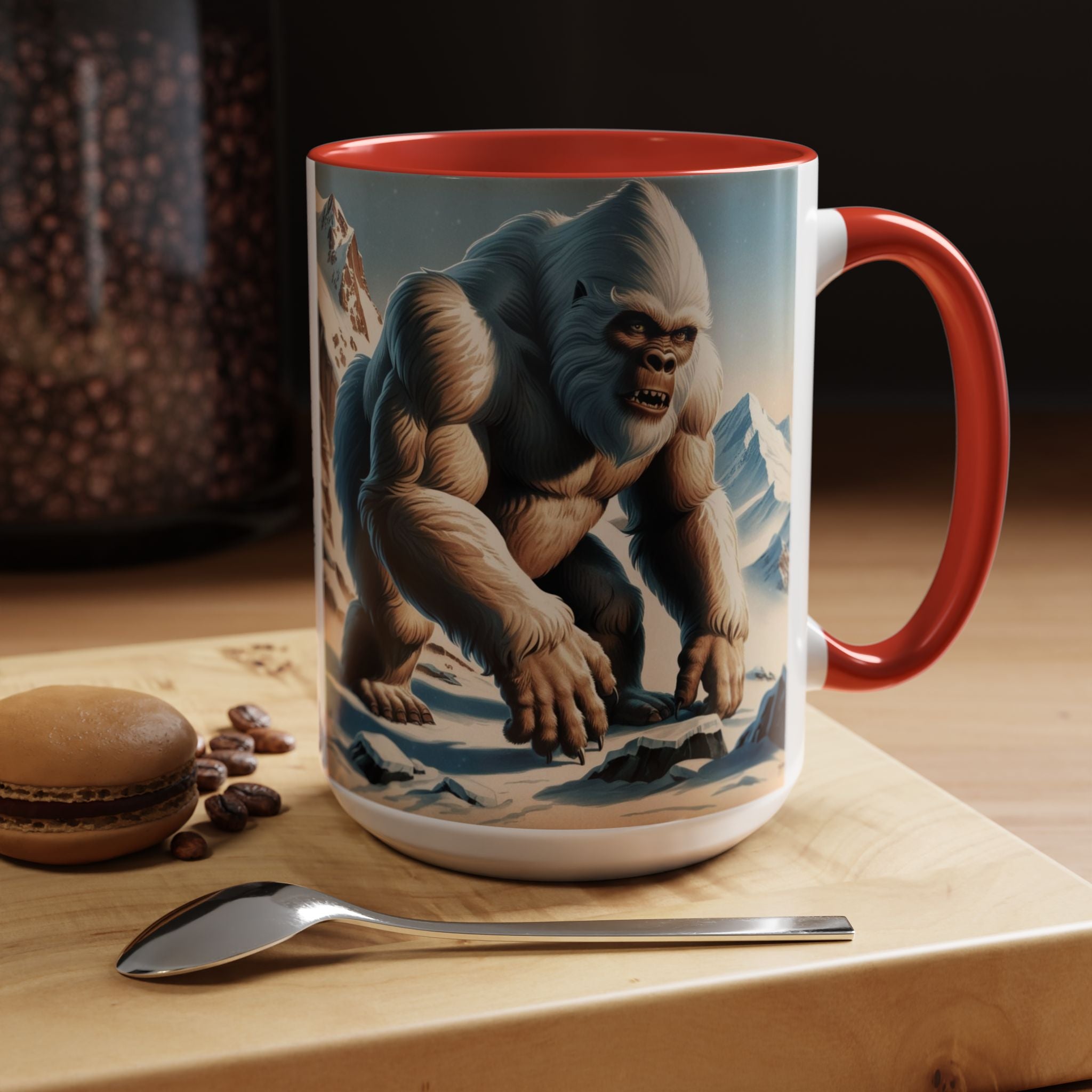 Abominable Snowman Coffee Mug: Himalayan Mountain Yeti, Mythical Creature, Sasquatch Gift