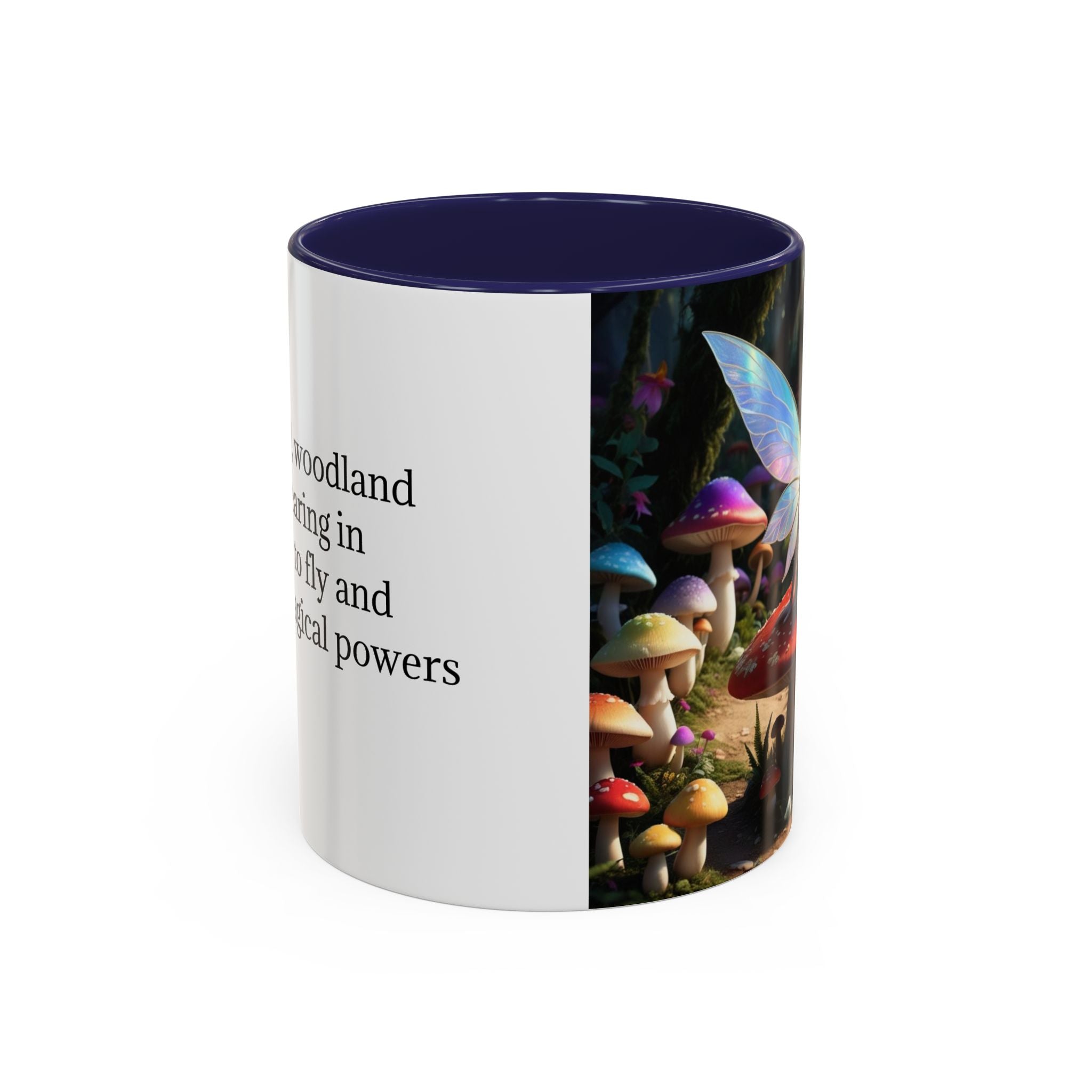 Fairy Garden Mug: Ceramic Toadstool Coffee Cup, Enchanted Forest Fantasy Gift