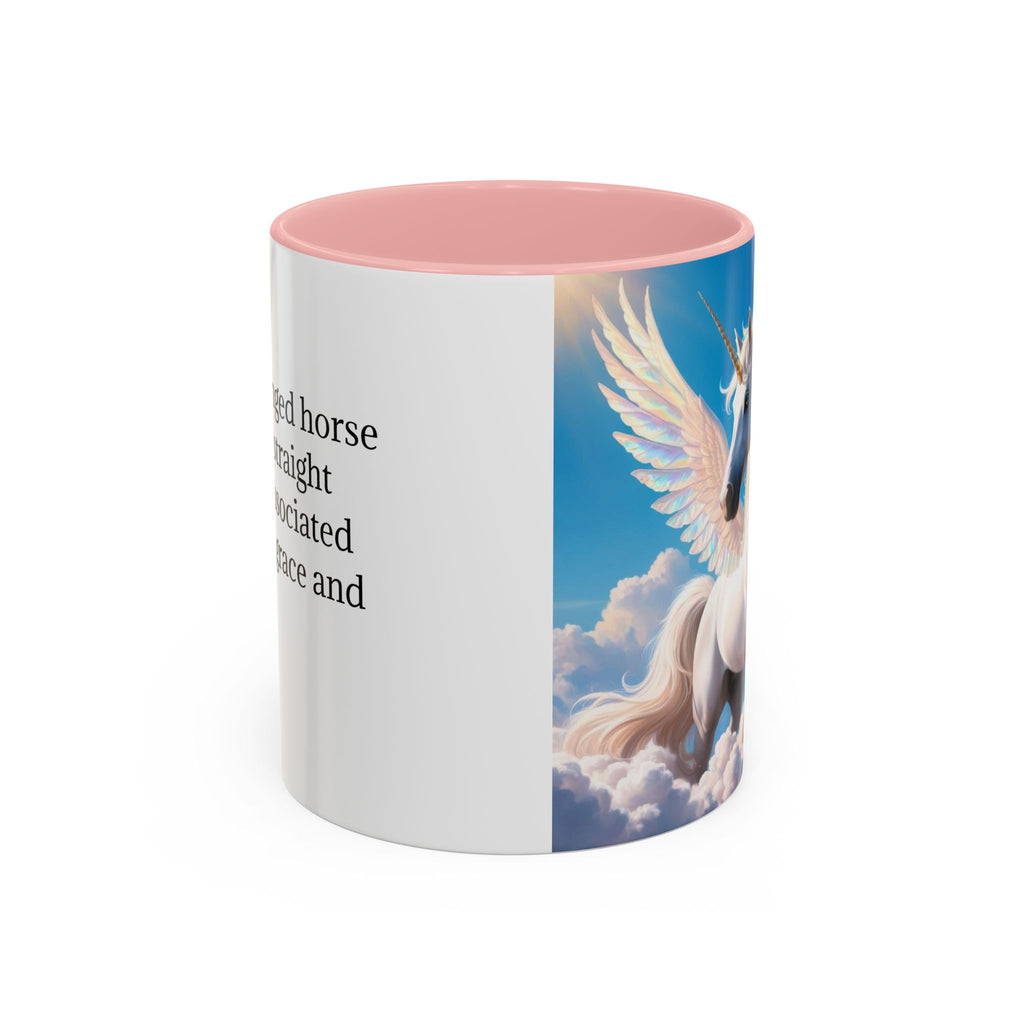 Unicorn Coffee Mug: Fairytale Alicorn, Mythical Creature, Enchanted Gift (Blue)