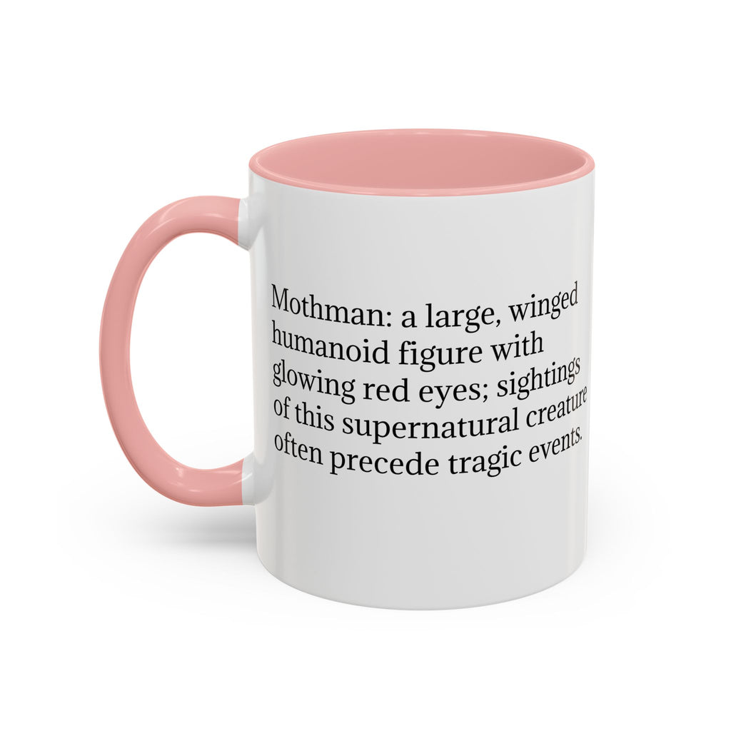 Mothman Mug: Supernatural Monster, Cryptid Mug, Mythical Creature, Urban Legend (Crouching)