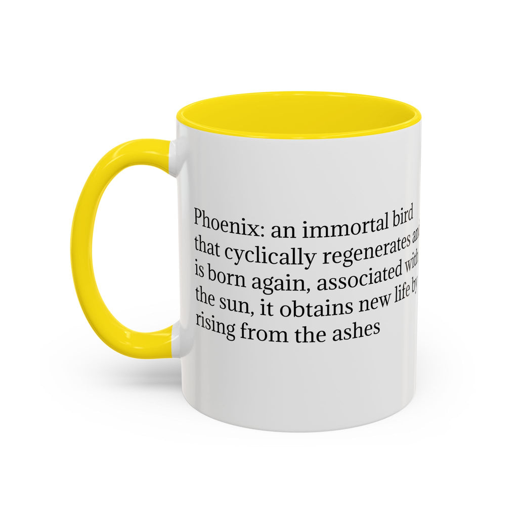 Phoenix Bird Coffee Cup: Mythical Creature, Firebird Coffee Mug, Rise from the Ashes