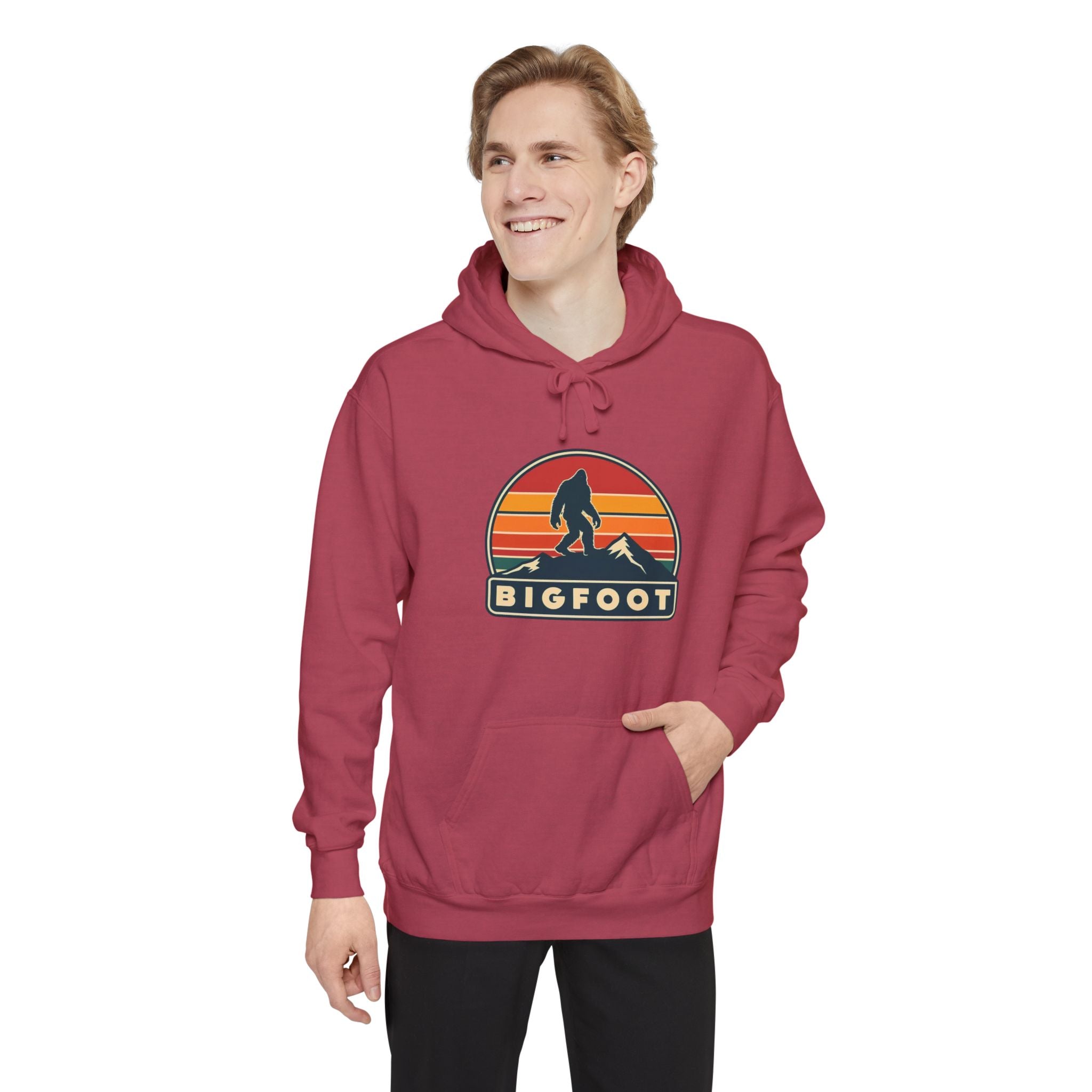 Bigfoot Hoodie Comfort Colors® | Sasquatch Sweatshirt, Cozy Unisex Pullover, Wilderness Adventure Apparel,