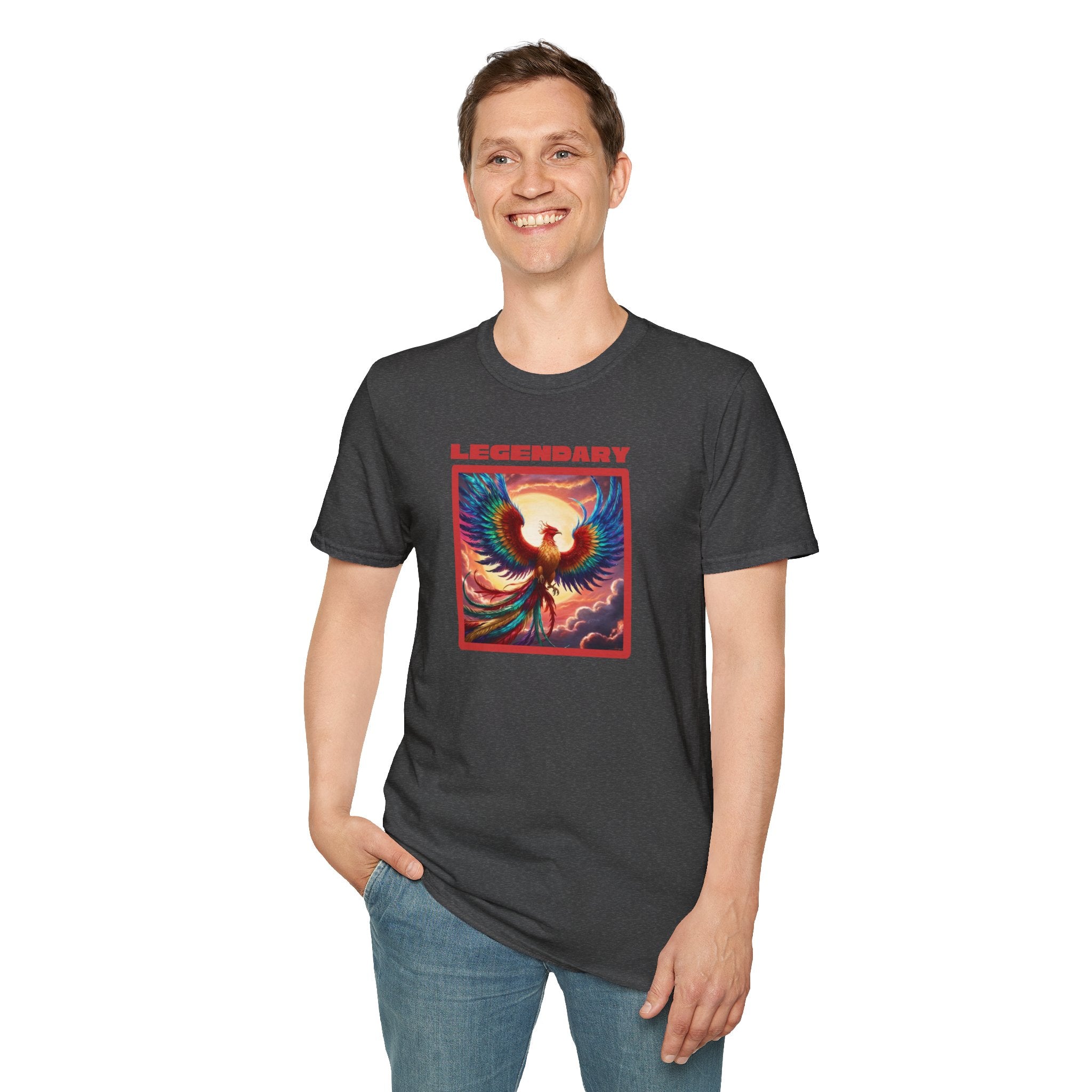 Phoenix Graphic Tee: Legendary Bird, Soft Cotton Shirt, Phoenix Rising Gift