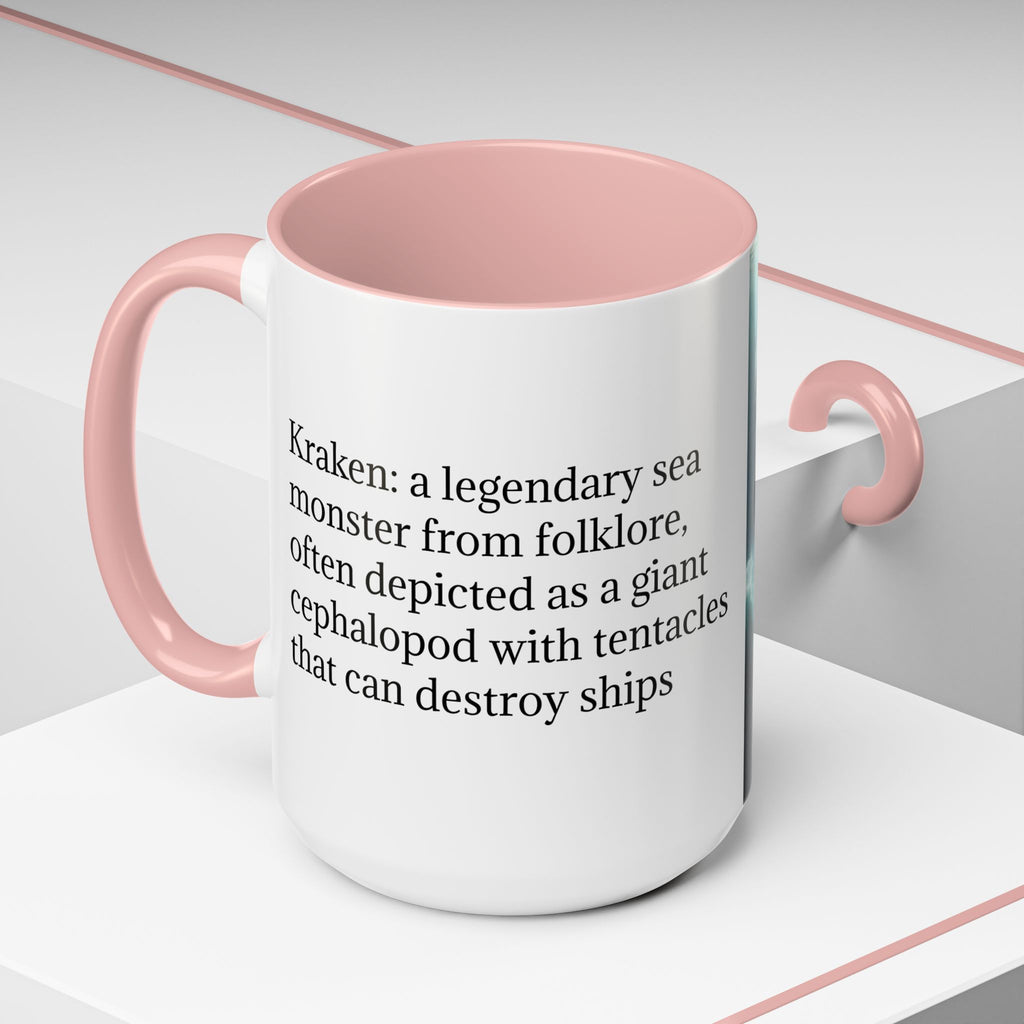 Kraken Coffee Mug: Giant Squid Coffee Cup, Legendary Monster, Nautical Gift