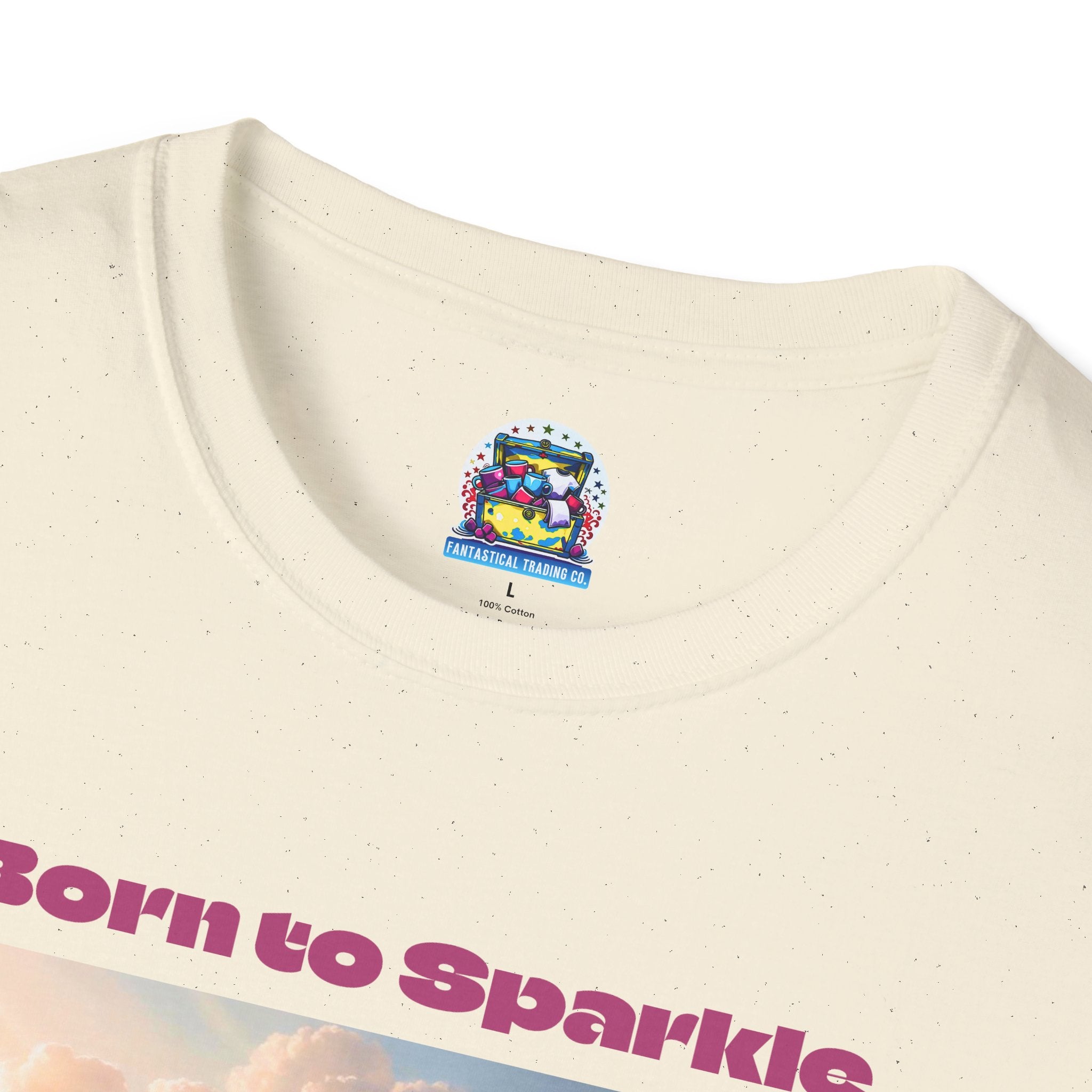 Unicorn Graphic Tee: Legendary Alicorn, Soft Cotton Shirt, Born to Sparkle