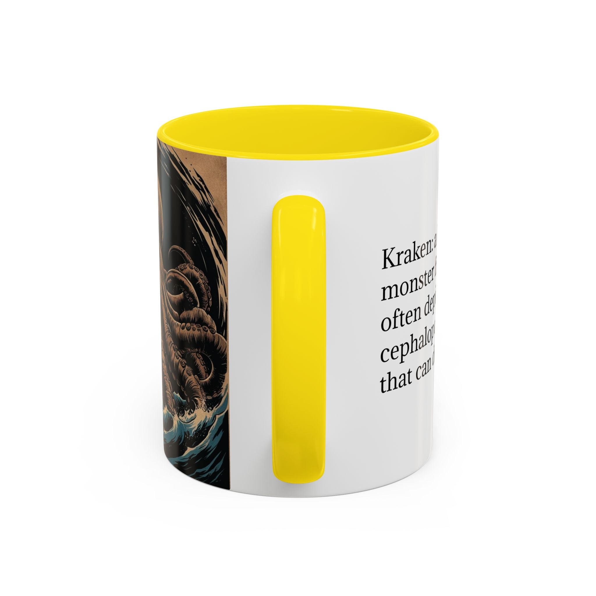 Kraken Coffee Mug: Giant Squid Coffee Cup, Sea Creature, Mugs for Men