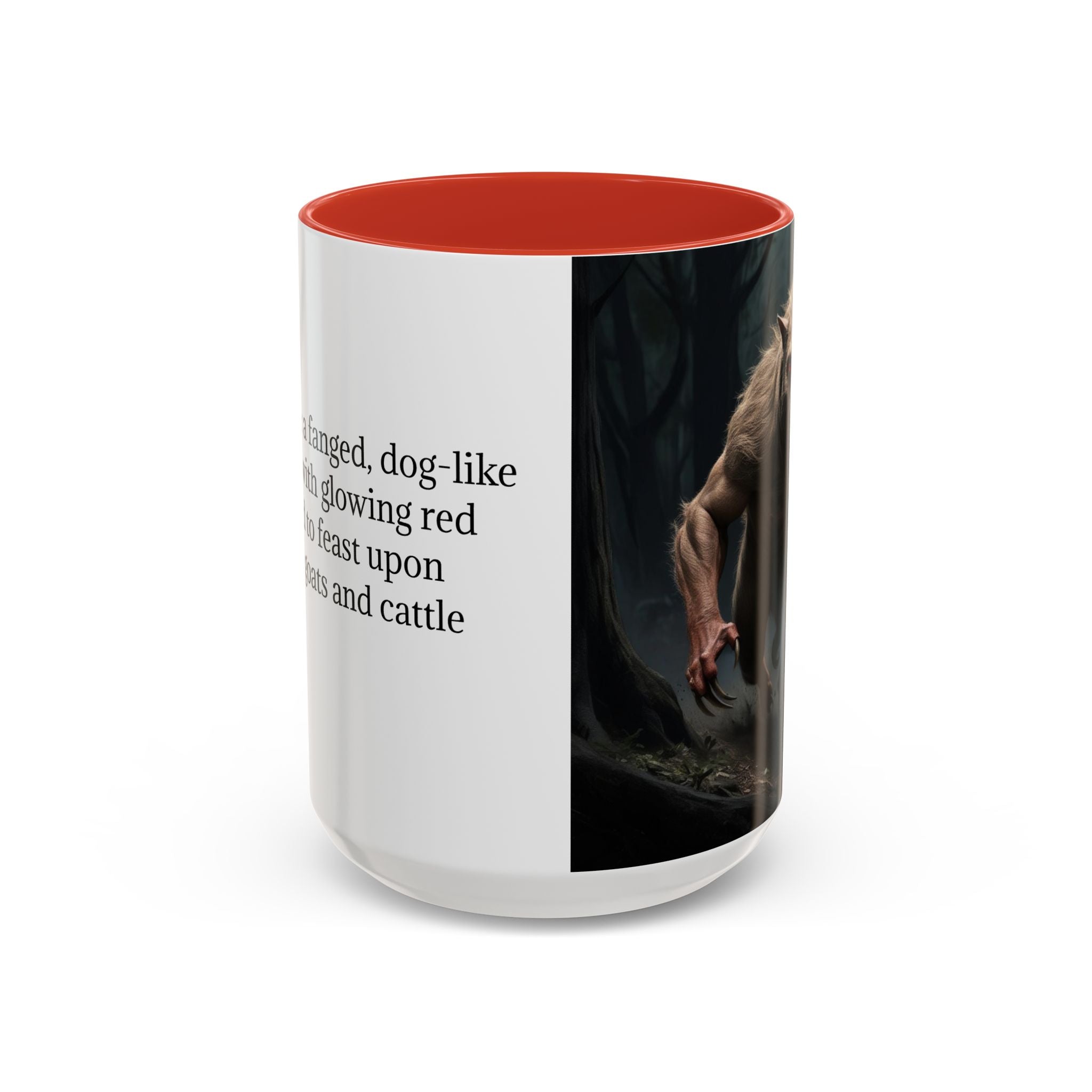 Chupacabra Coffee Mug: Supernatural Beast, Mexican Folklore Gift, Mythical Canine Cryptid
