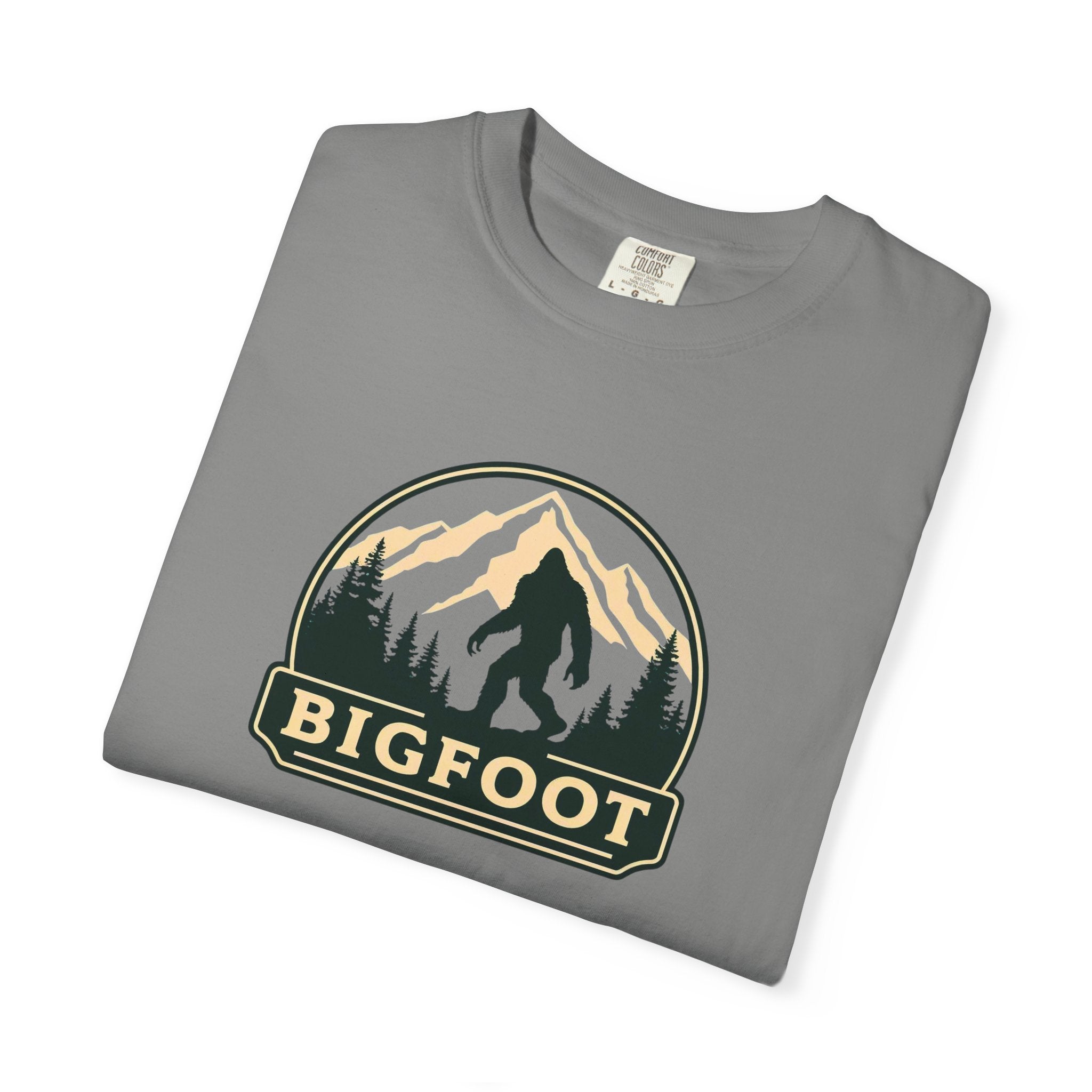 Sasquatch Camping TShirt | Bigfoot Graphic Tee, Comfort Colors®, Retro Hiking Shirt