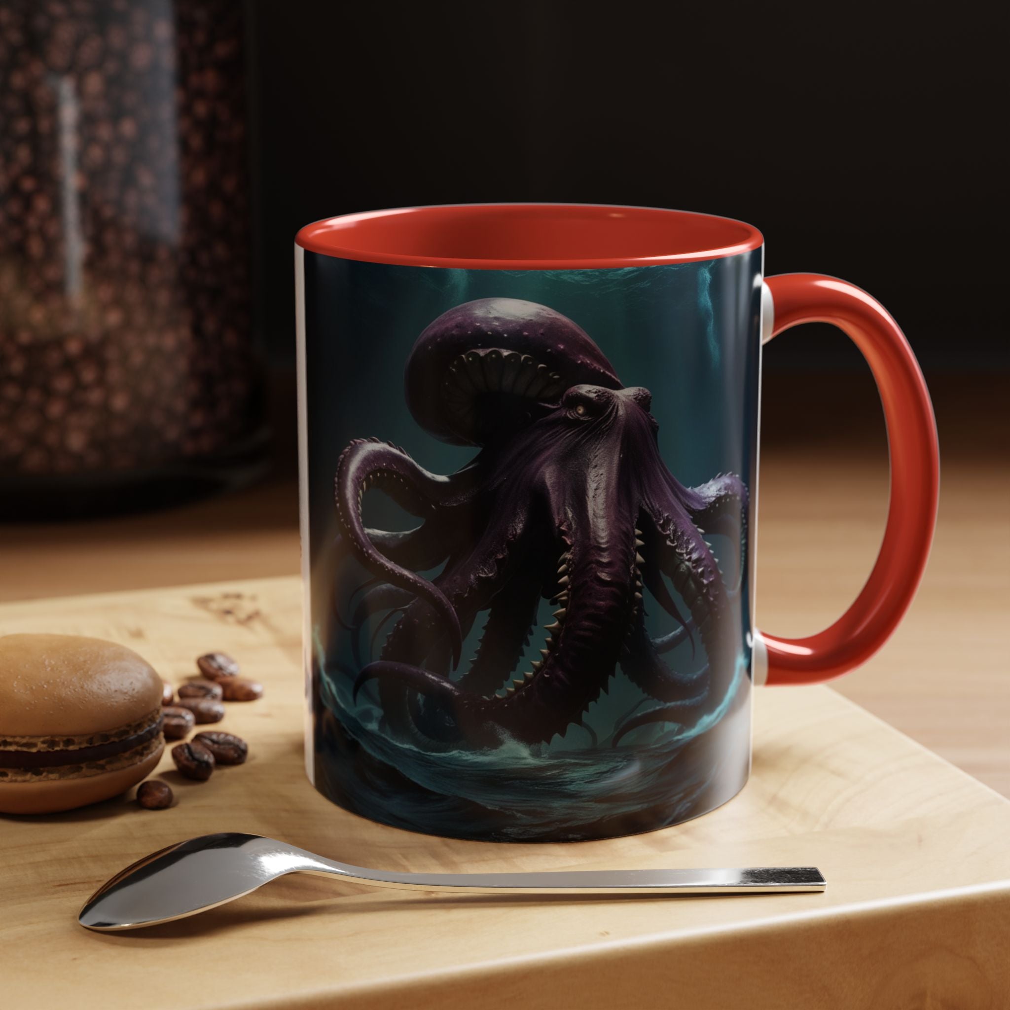 Kraken Coffee Cup: Giant Squid Coffee Mug, Mythical Creature, Octopus Gift