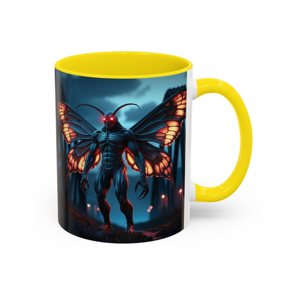 Mothman Coffee Mug: Supernatural Monster, Legendary Creature, Cryptid Gift (Bridge)