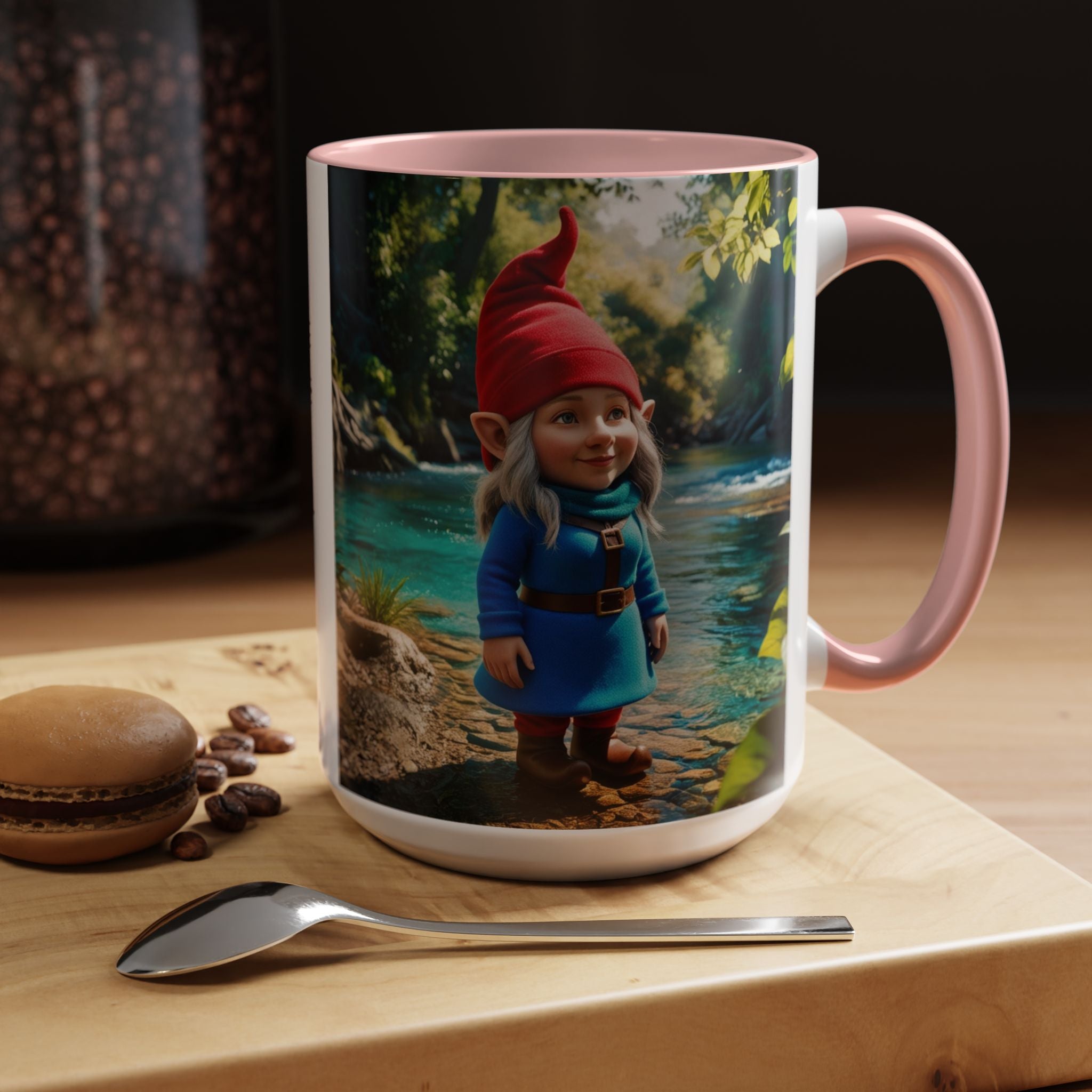 Gnome Mug: Scandinavian Nisse, Nordic Folklore Gift, Mythical Creature Coffee Cup